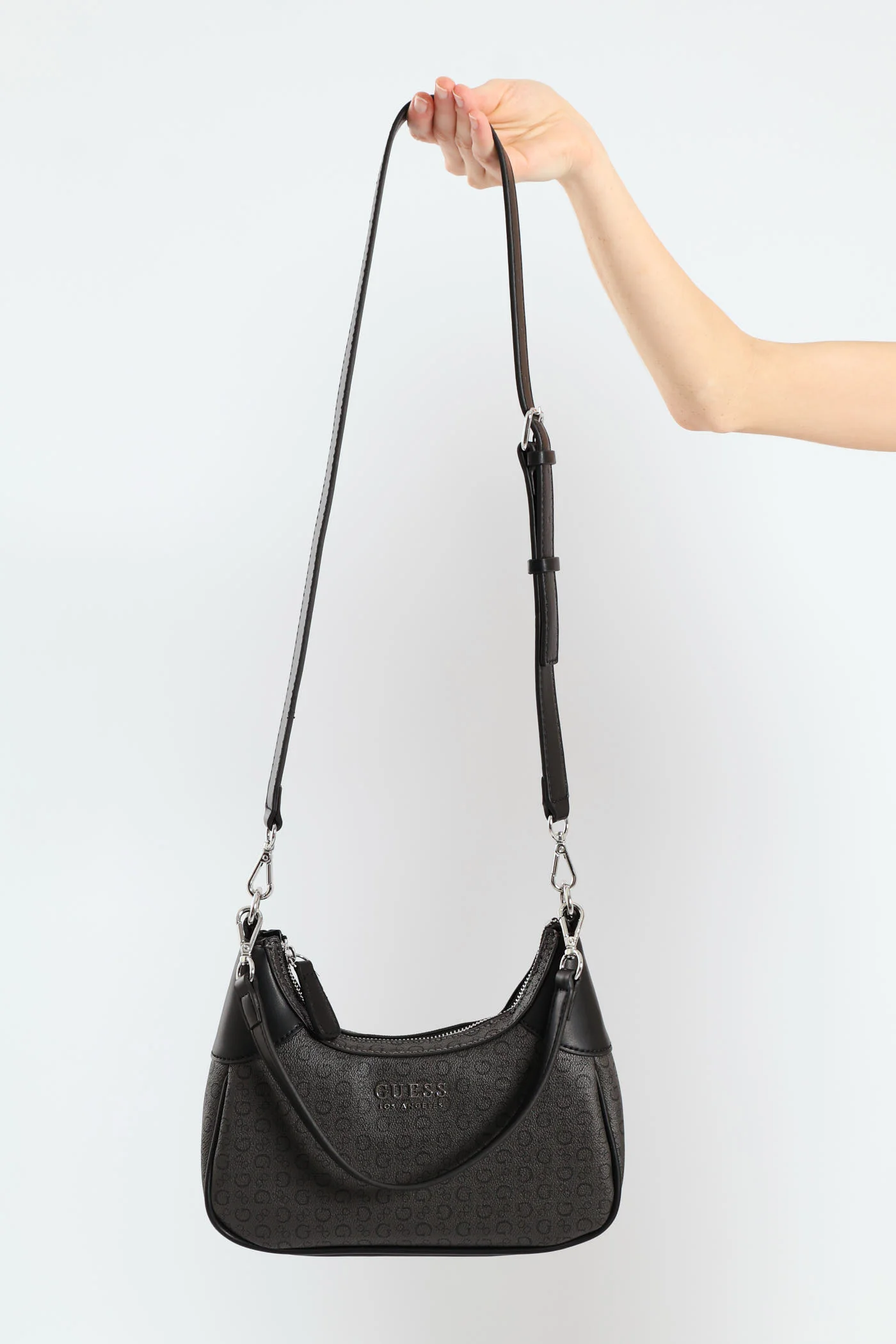 Berkton Mini Top Zip Bag - Charcoal - Image 5
