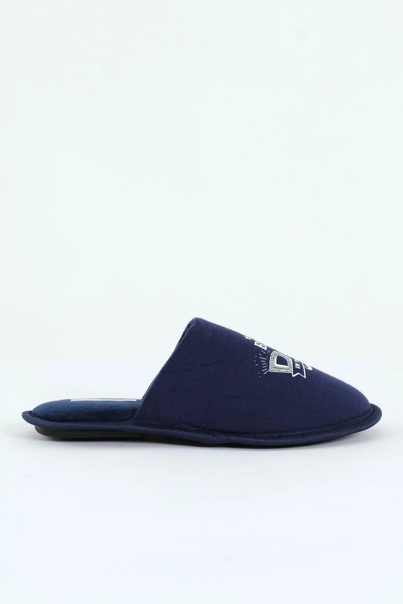 Best Dad Slogan Slipper - Navy - Image 2