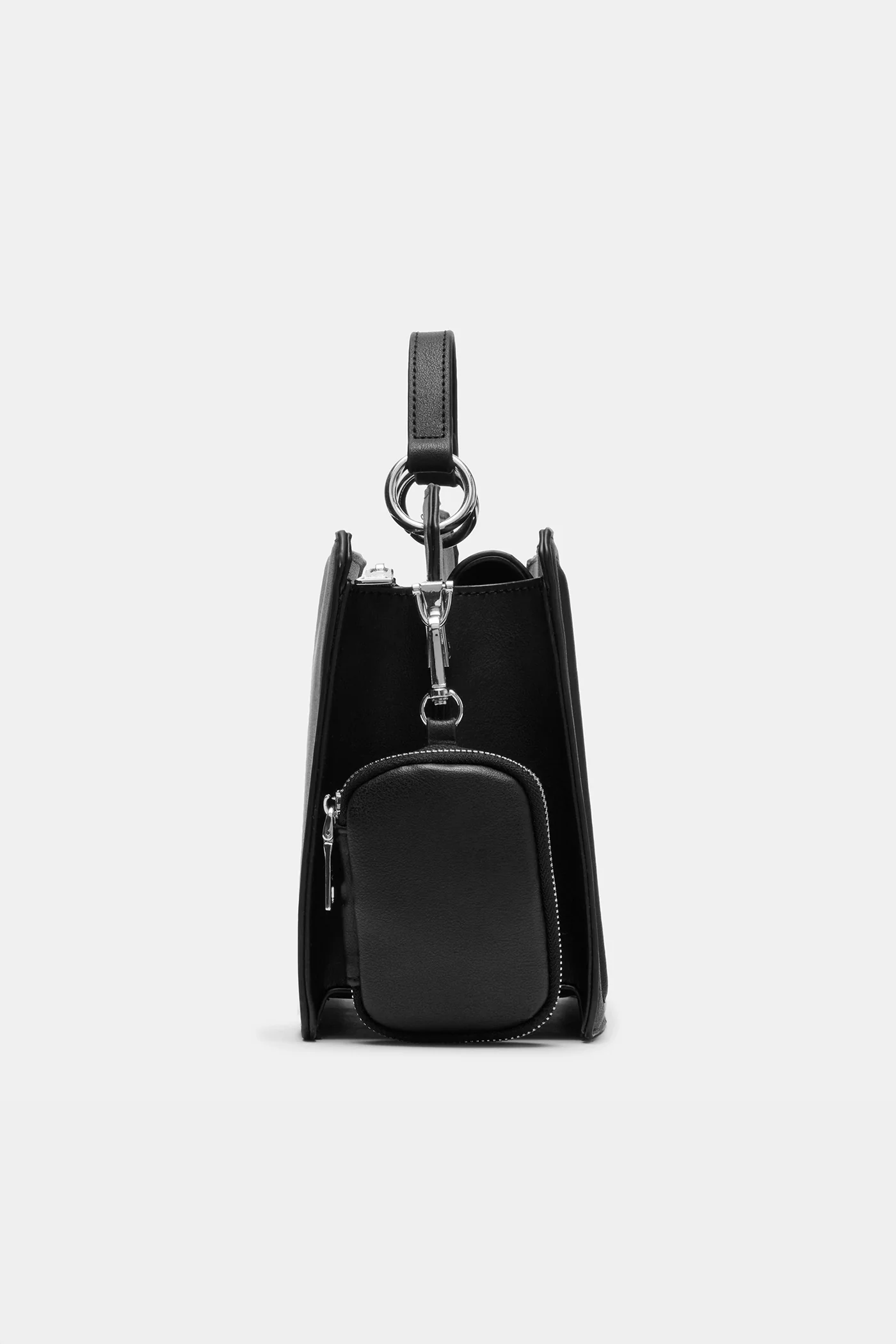 Bevelyn Top Handle Bag - Black - Image 3
