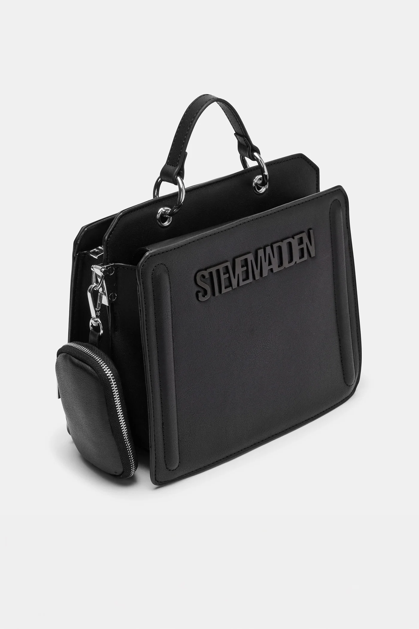 Bevelyn Top Handle Bag - Black - Image 4