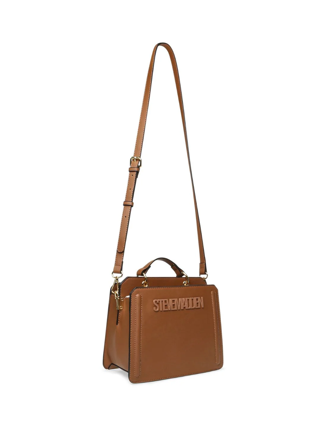 Bevelyn Top Handle Bag - Brown - Image 2