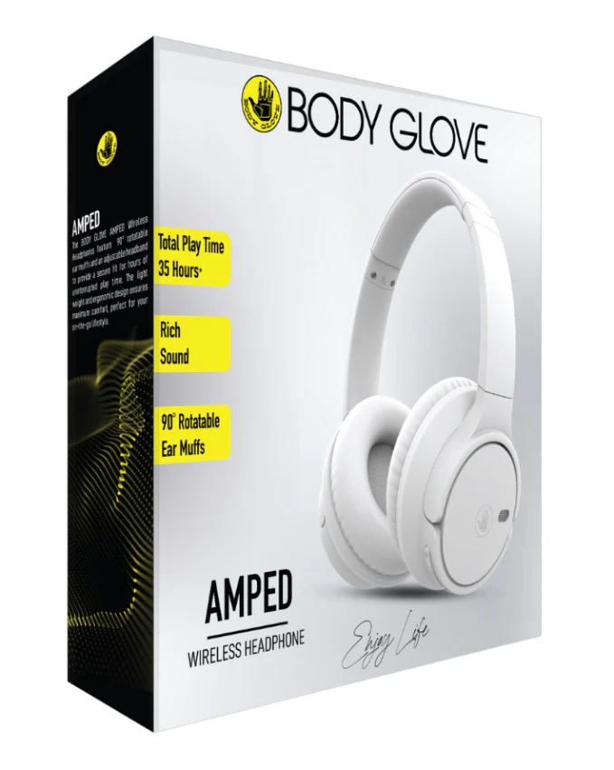Amped Wireless Over Ear Headphone White - Image 2