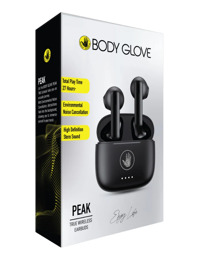 Peak Environmental Noise Cancellation TWS Earbuds Black - Image 2