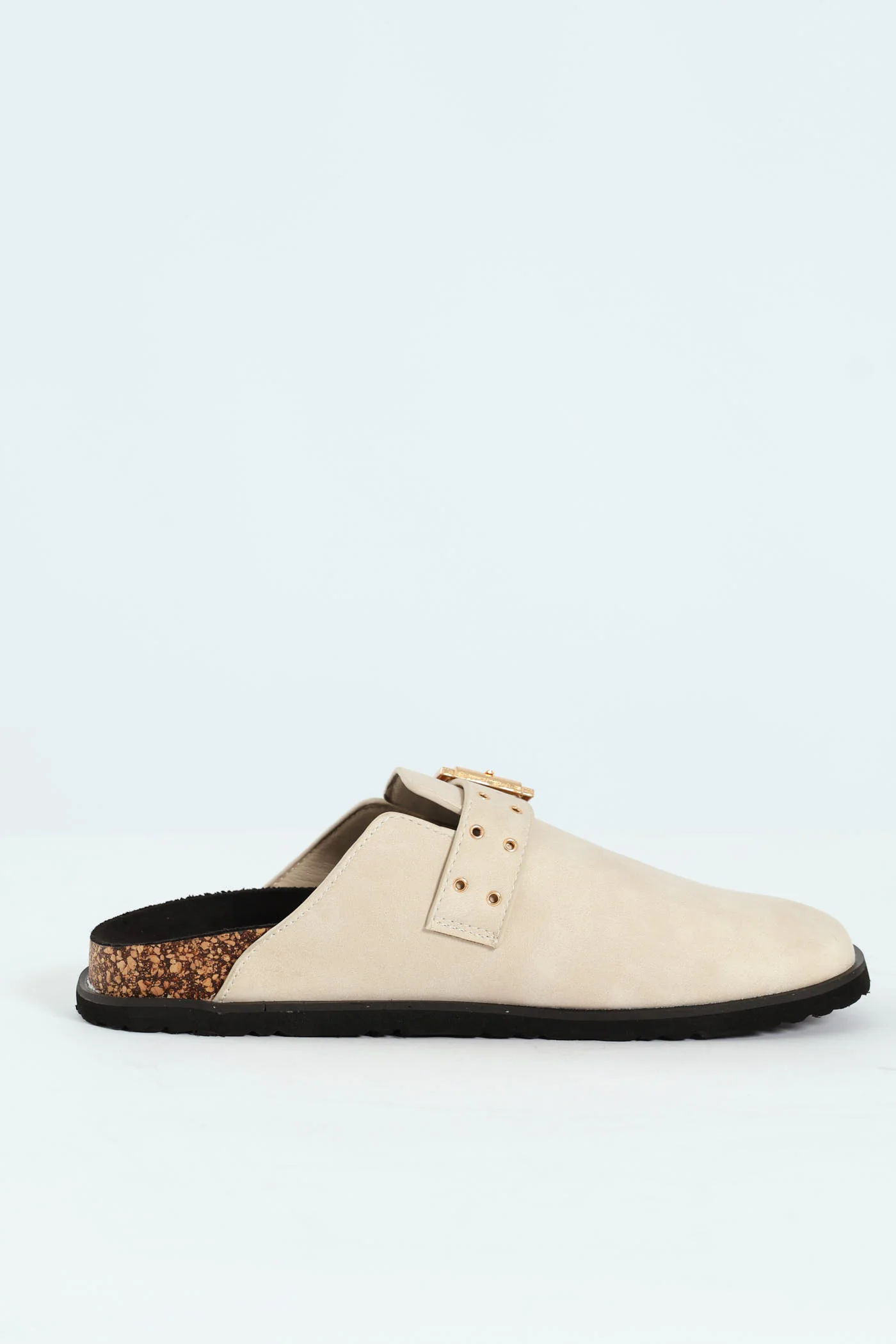 Big Buckle Push In Clog - Off White - Image 2