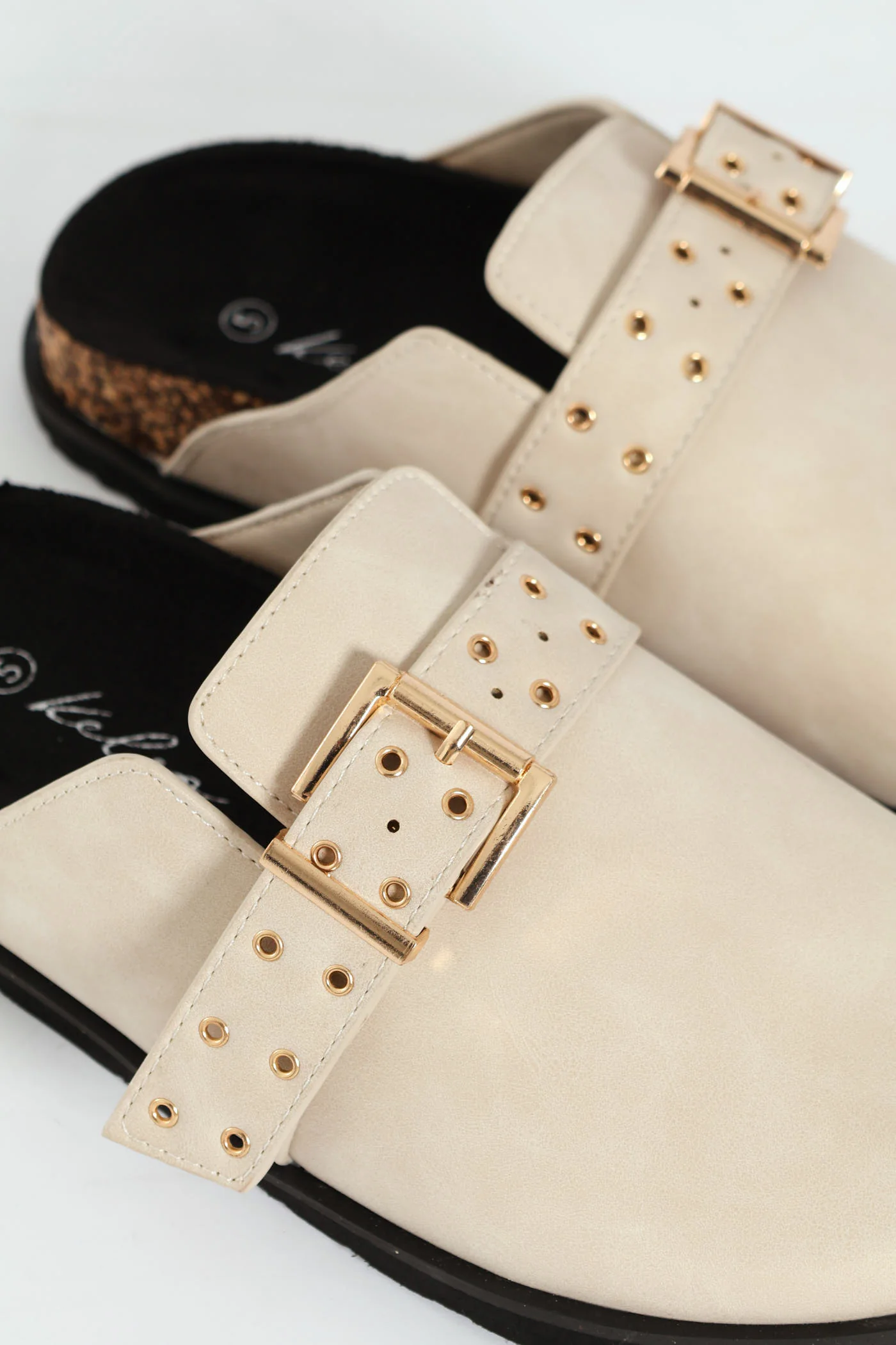 Big Buckle Push In Clog - Off White - Image 5