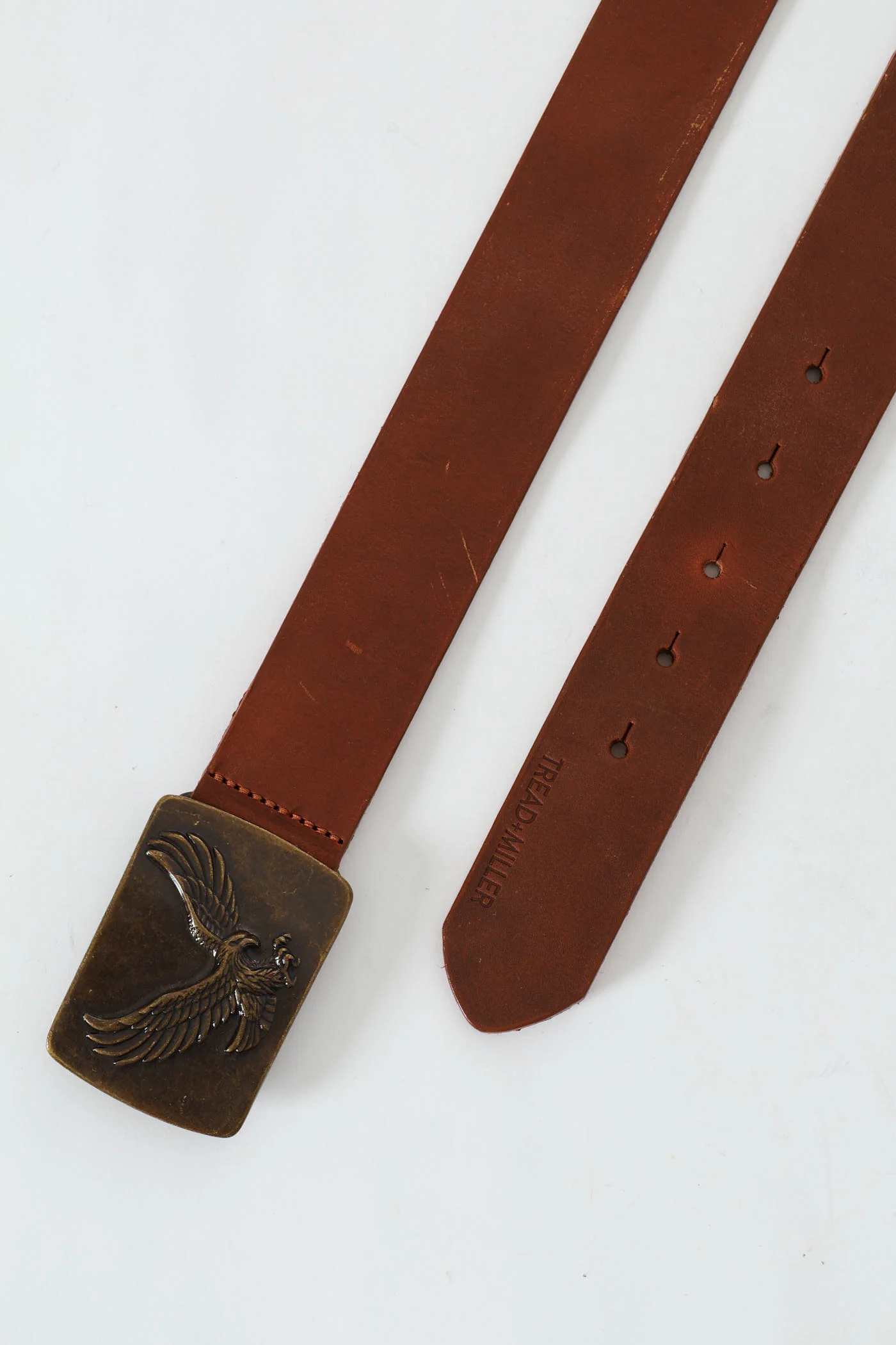 Big Eagle Buckle Belt - Brown - Image 2