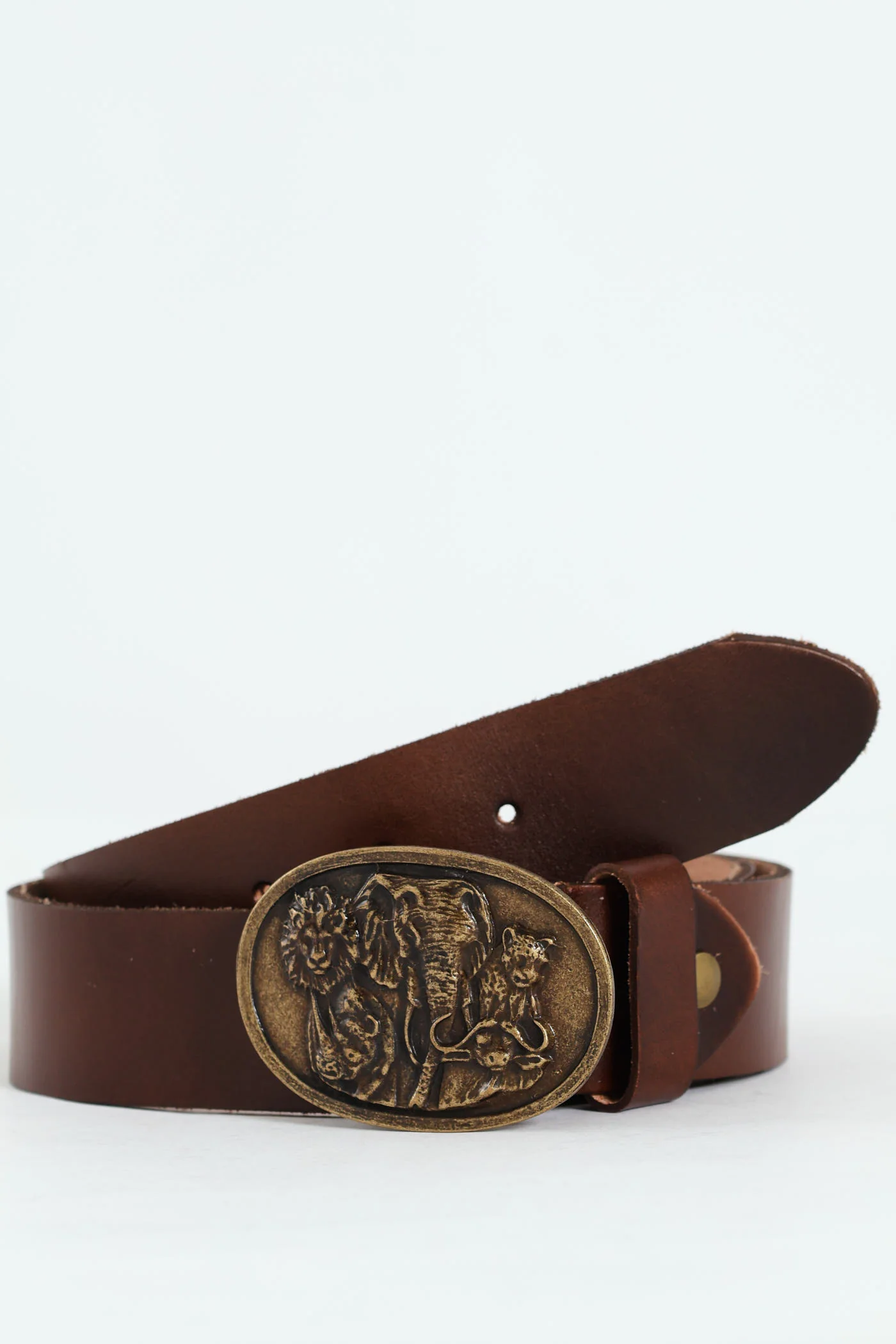 Big Five Leather Belt - Brown - Image 3