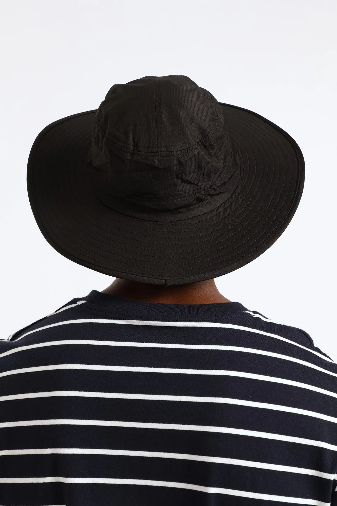 Big Rim Fisherman Bucket Hat - Black - Image 4