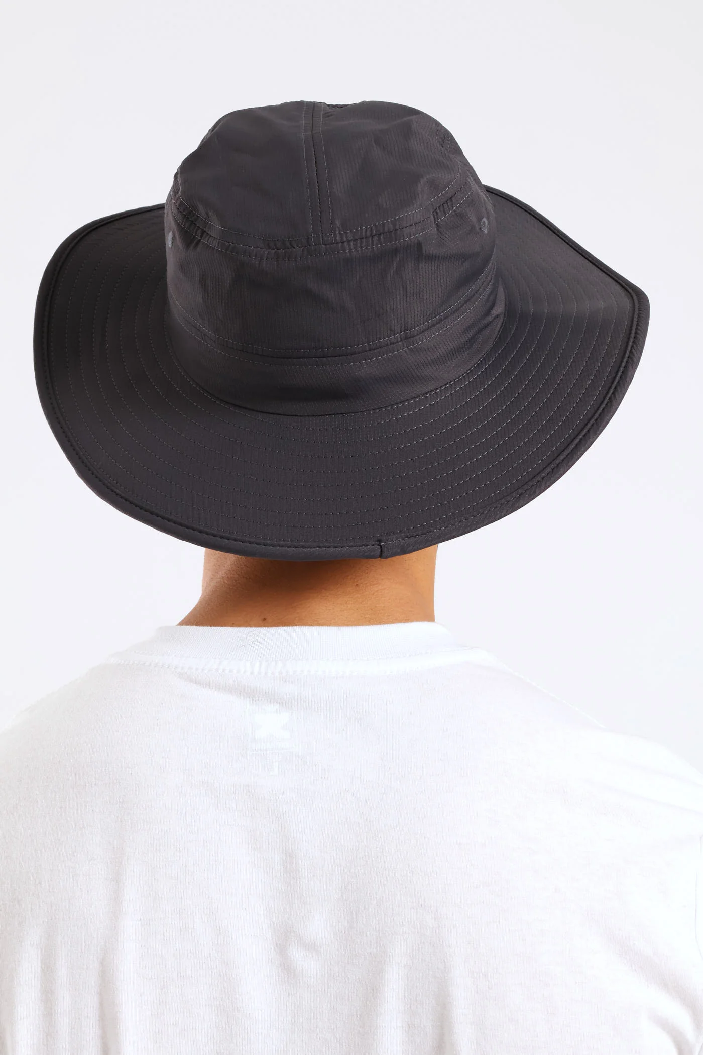 Big Rim Fisherman Bucket Hat - Charcoal - Image 2