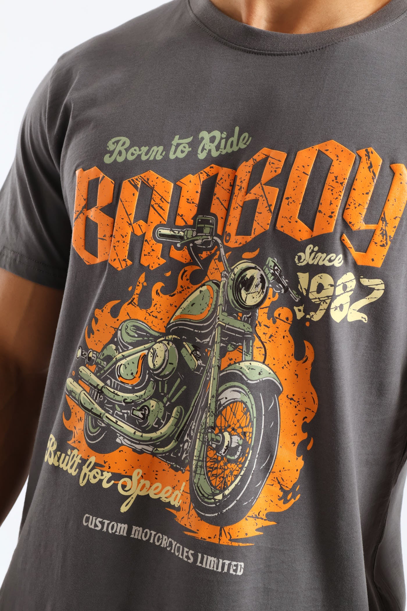 Bike Tee - Grey - Image 2