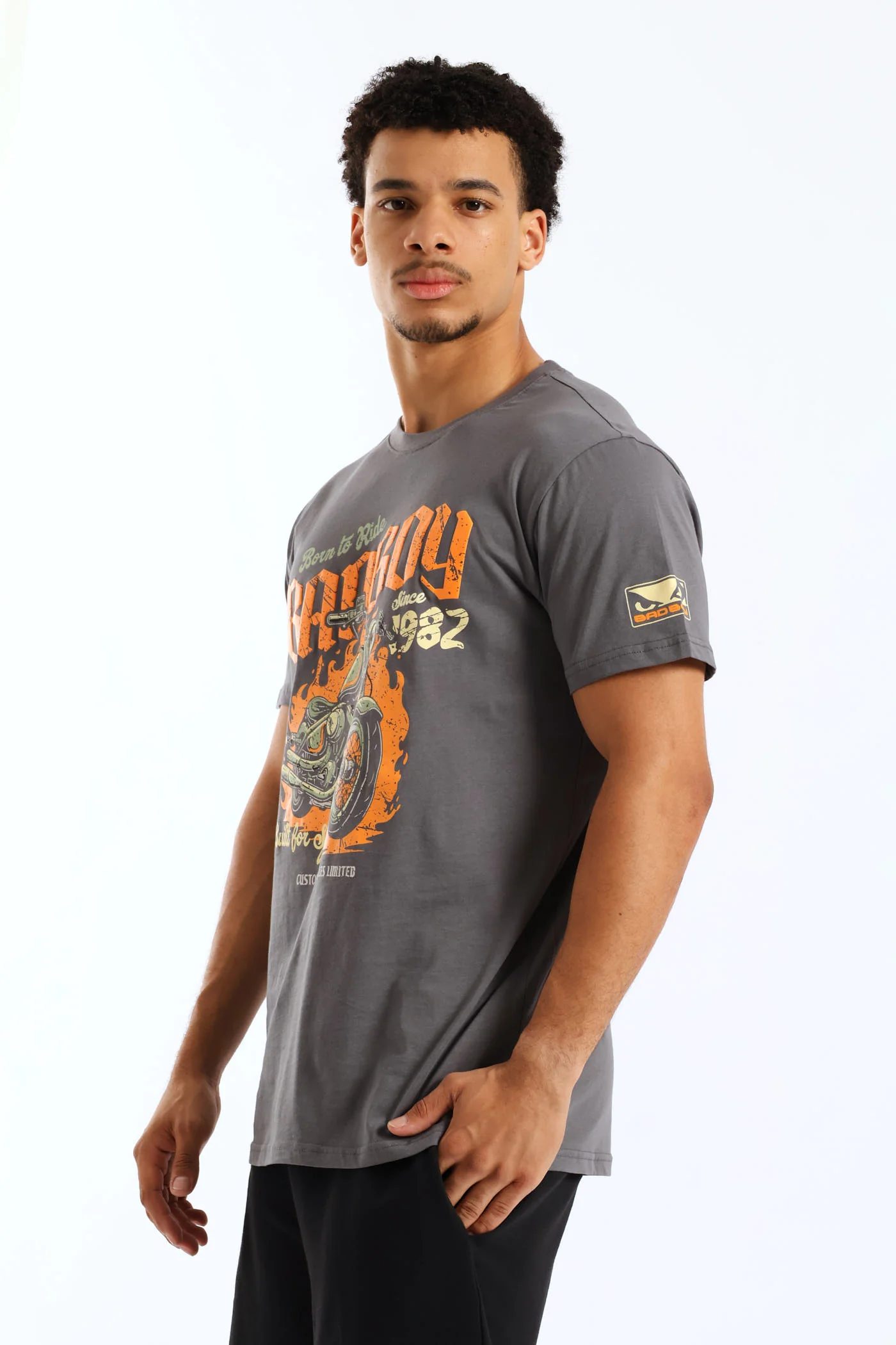 Bike Tee - Grey - Image 3