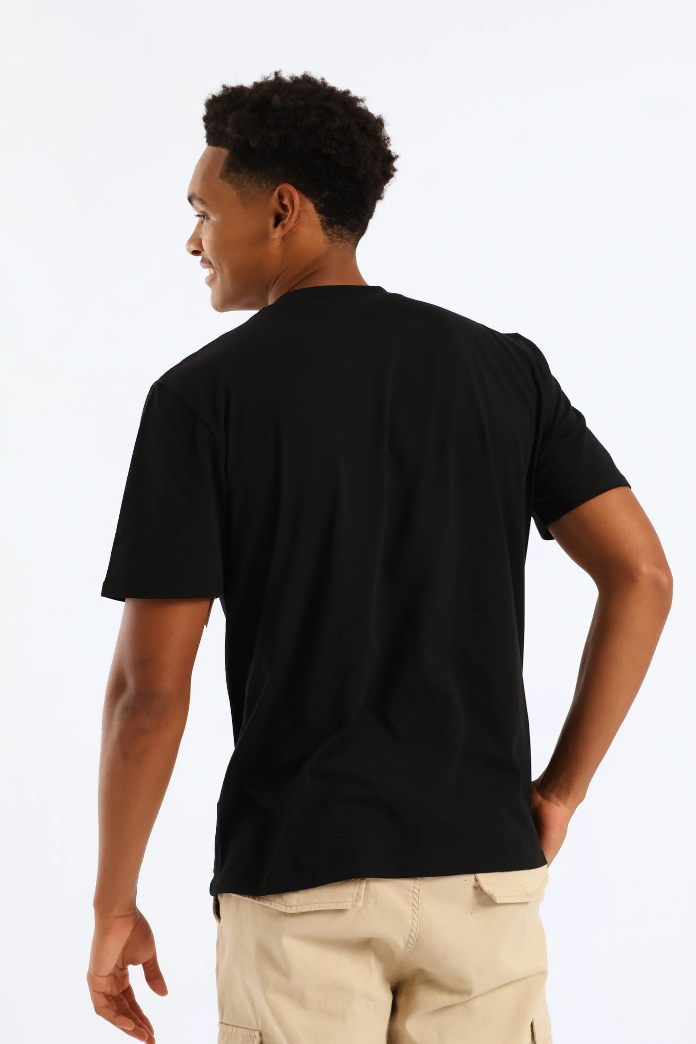 Billiards Front Print Tee - Black - Image 5