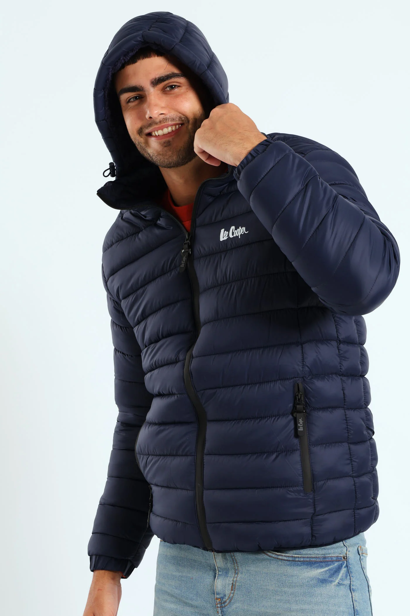Billy Fur Lined Puffer Jacket - Navy - Image 4