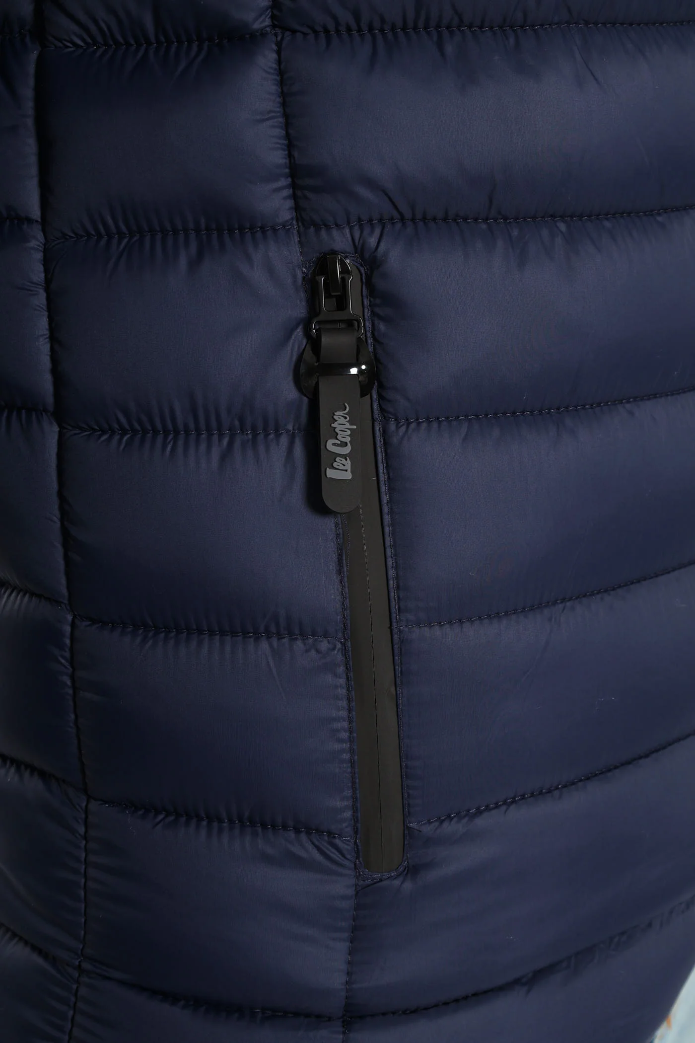 Billy Fur Lined Puffer Jacket - Navy - Image 7