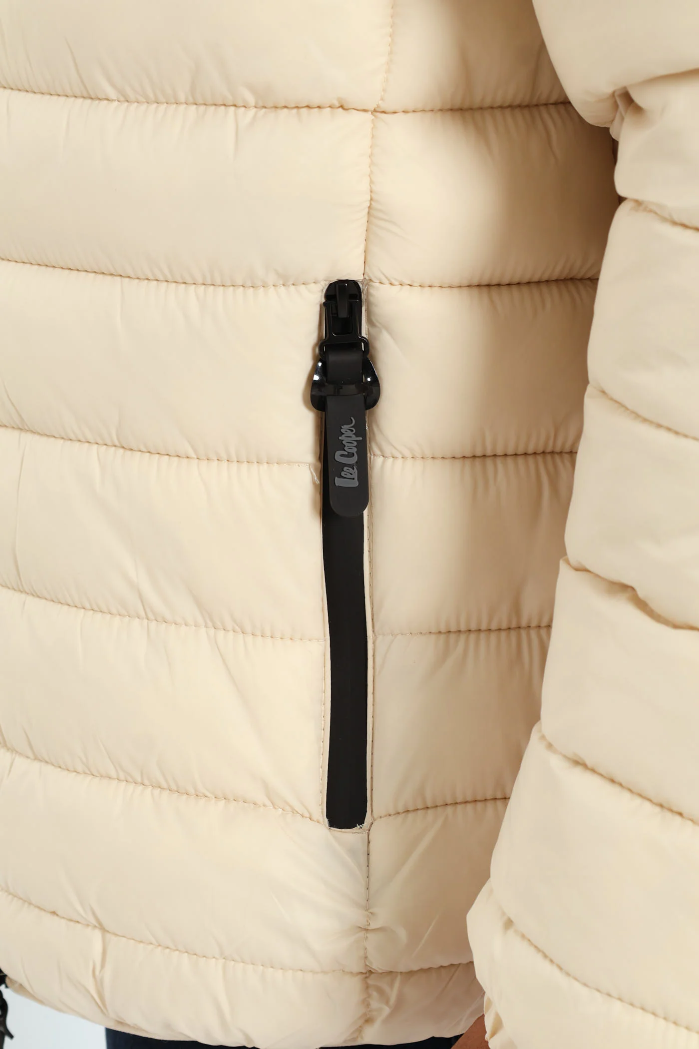 Billy Fur Lined Puffer - Stone - Image 10