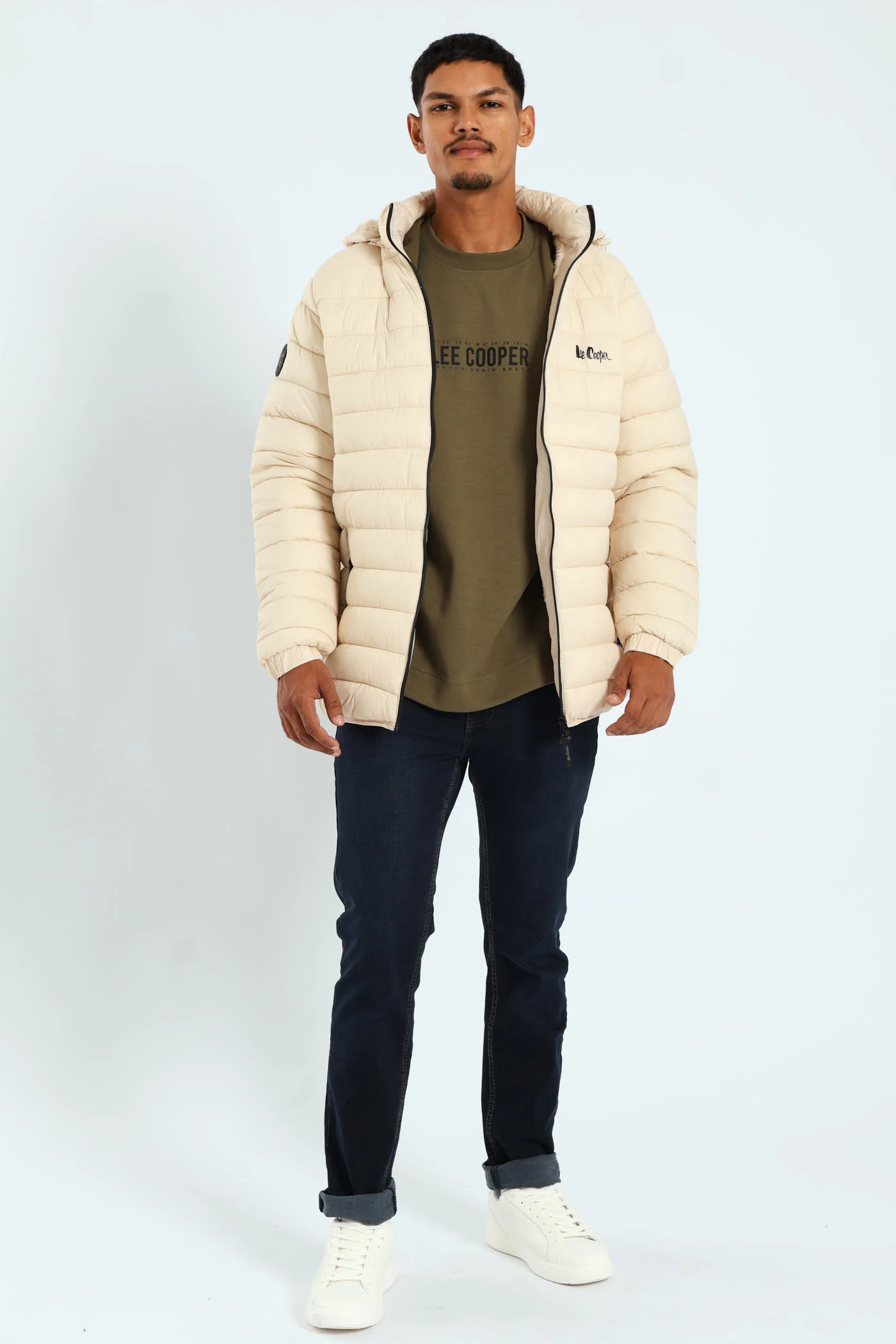 Billy Fur Lined Puffer - Stone - Image 11