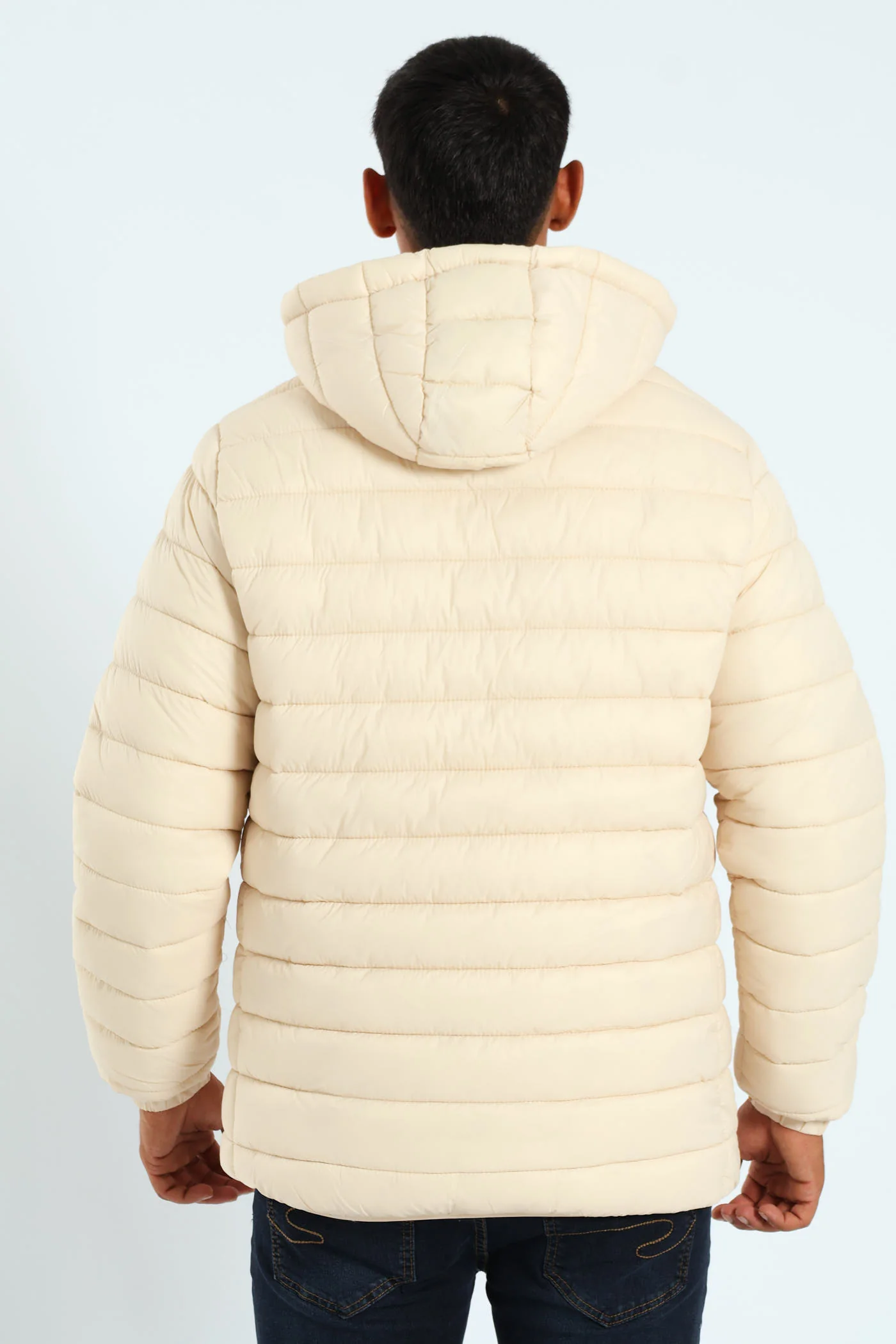 Billy Fur Lined Puffer - Stone - Image 2
