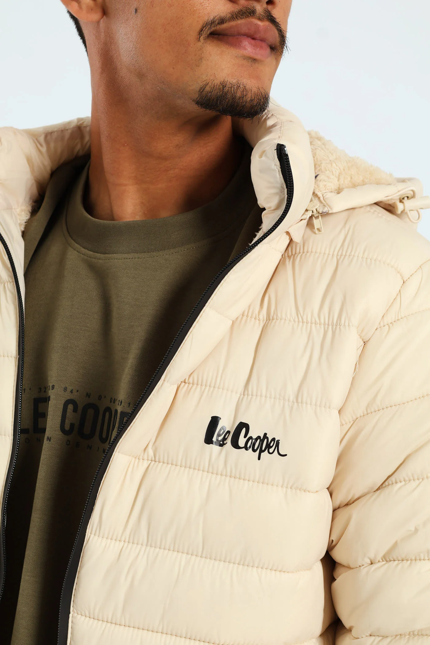 Billy Fur Lined Puffer - Stone - Image 6