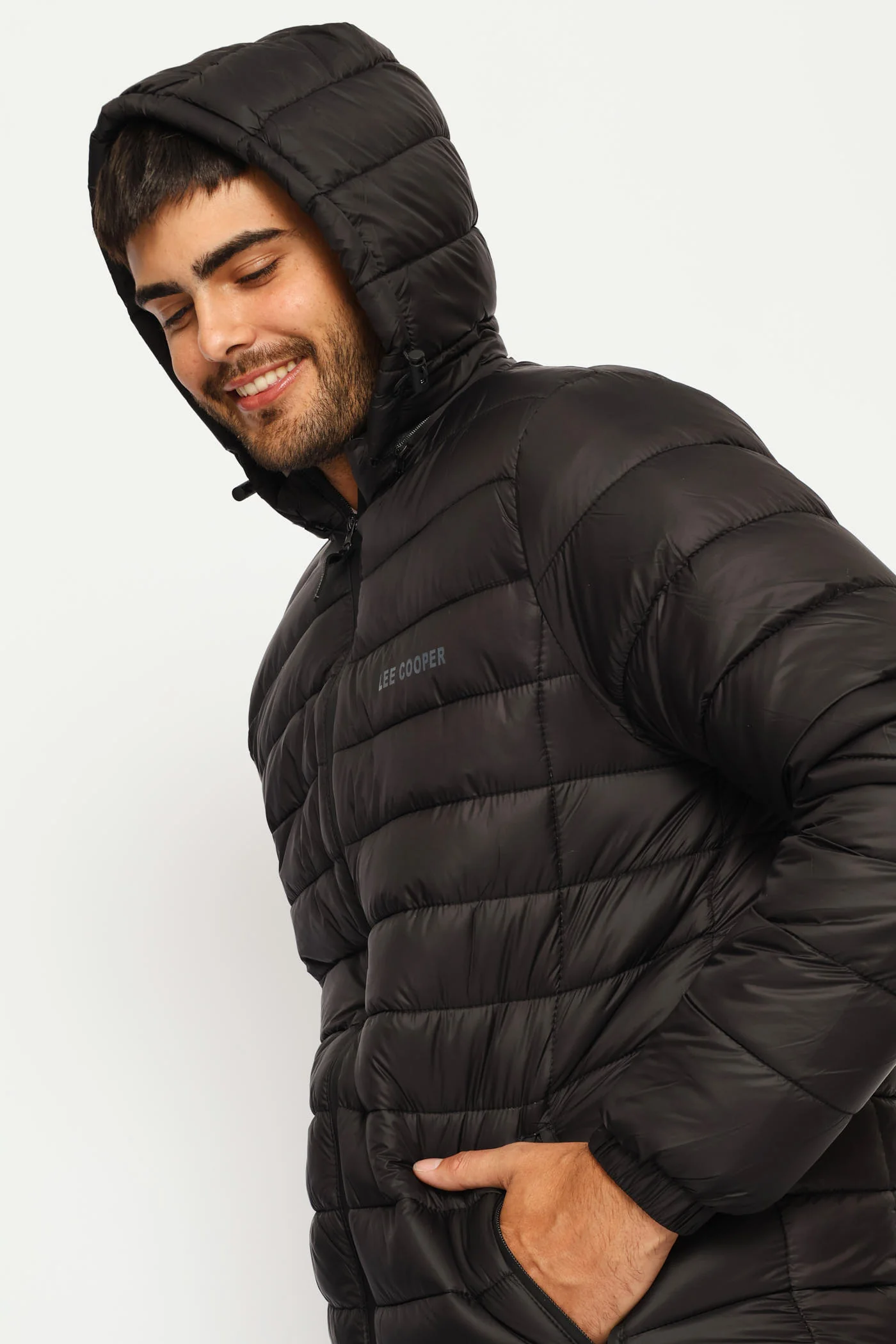 Billy Fur Lined Puffer Jacket - Black - Image 6