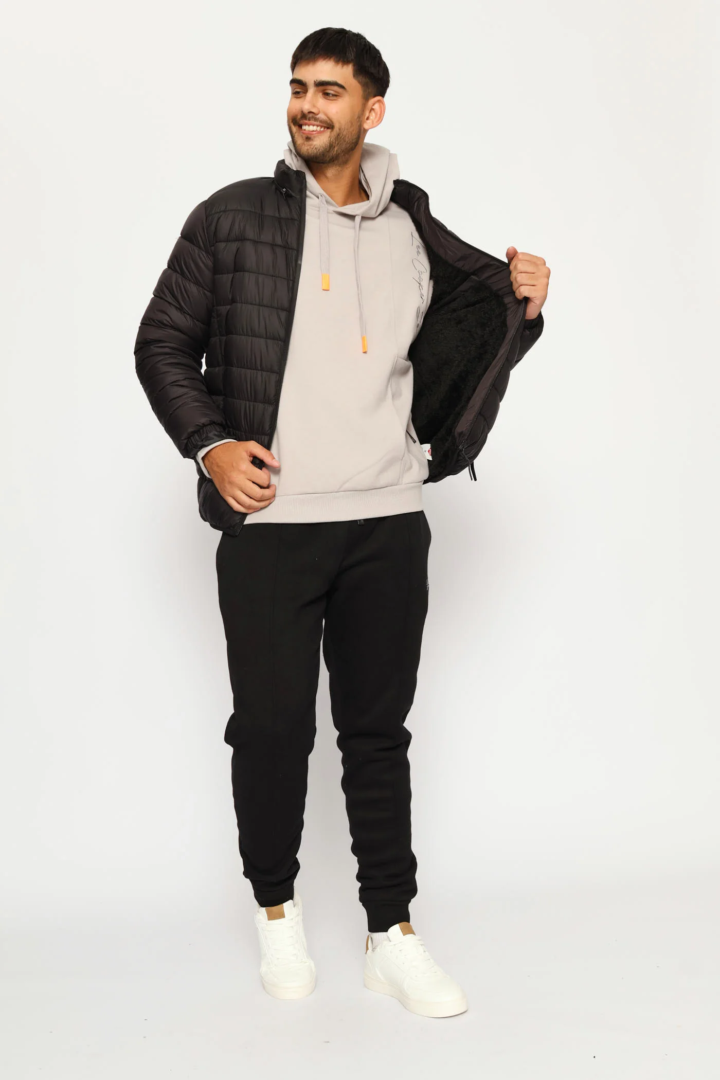 Billy Fur Lined Puffer Jacket - Black - Image 7