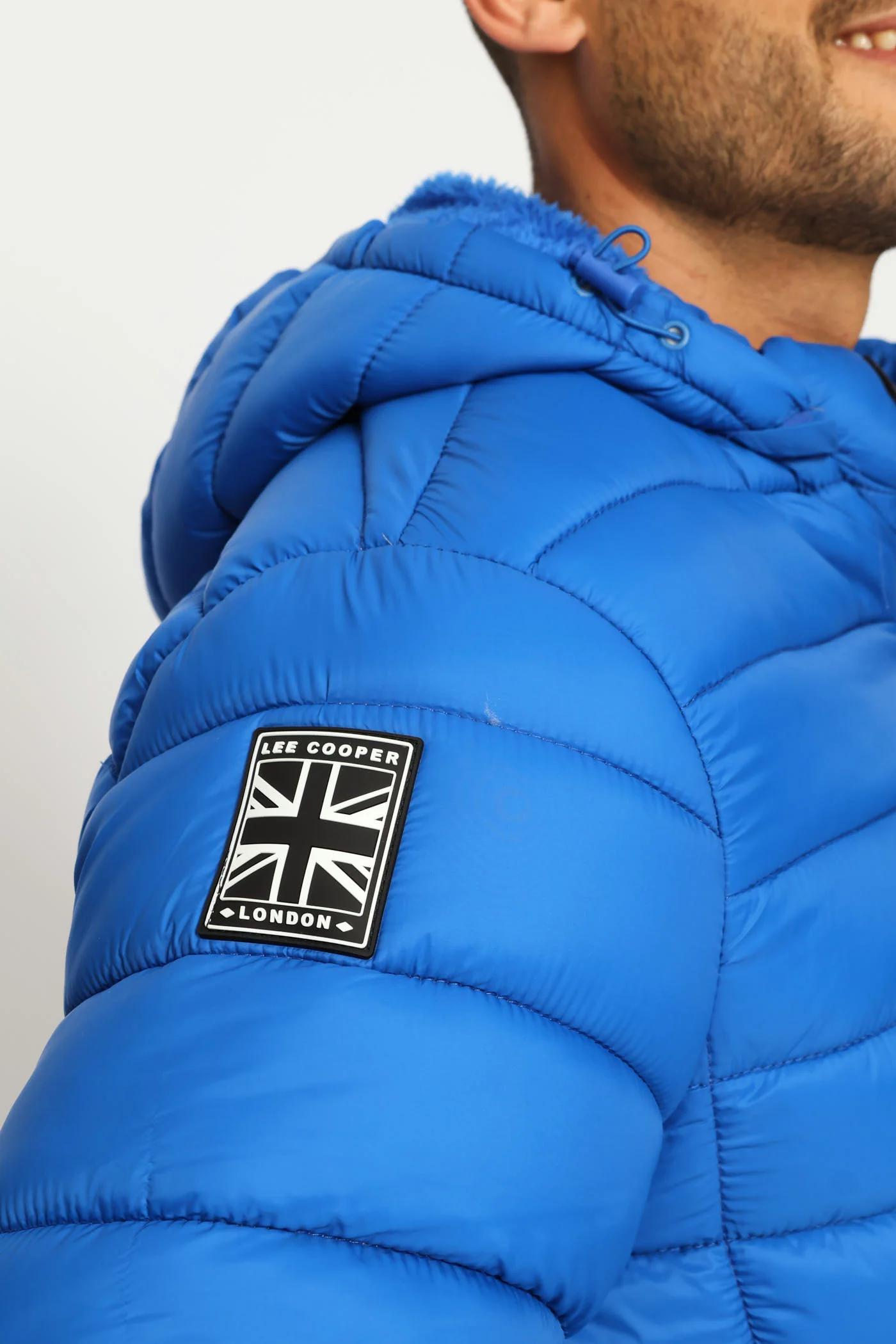 Billy Fur Lined Puffer Jacket - Blue - Image 5