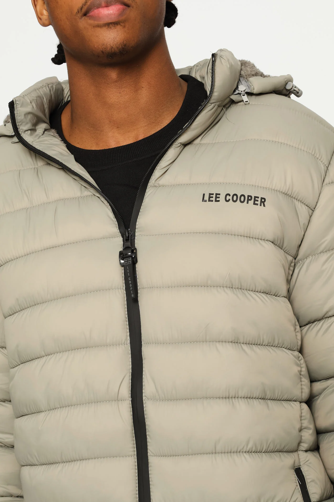 Billy Fur Lined Puffer Jacket - Grey - Image 10