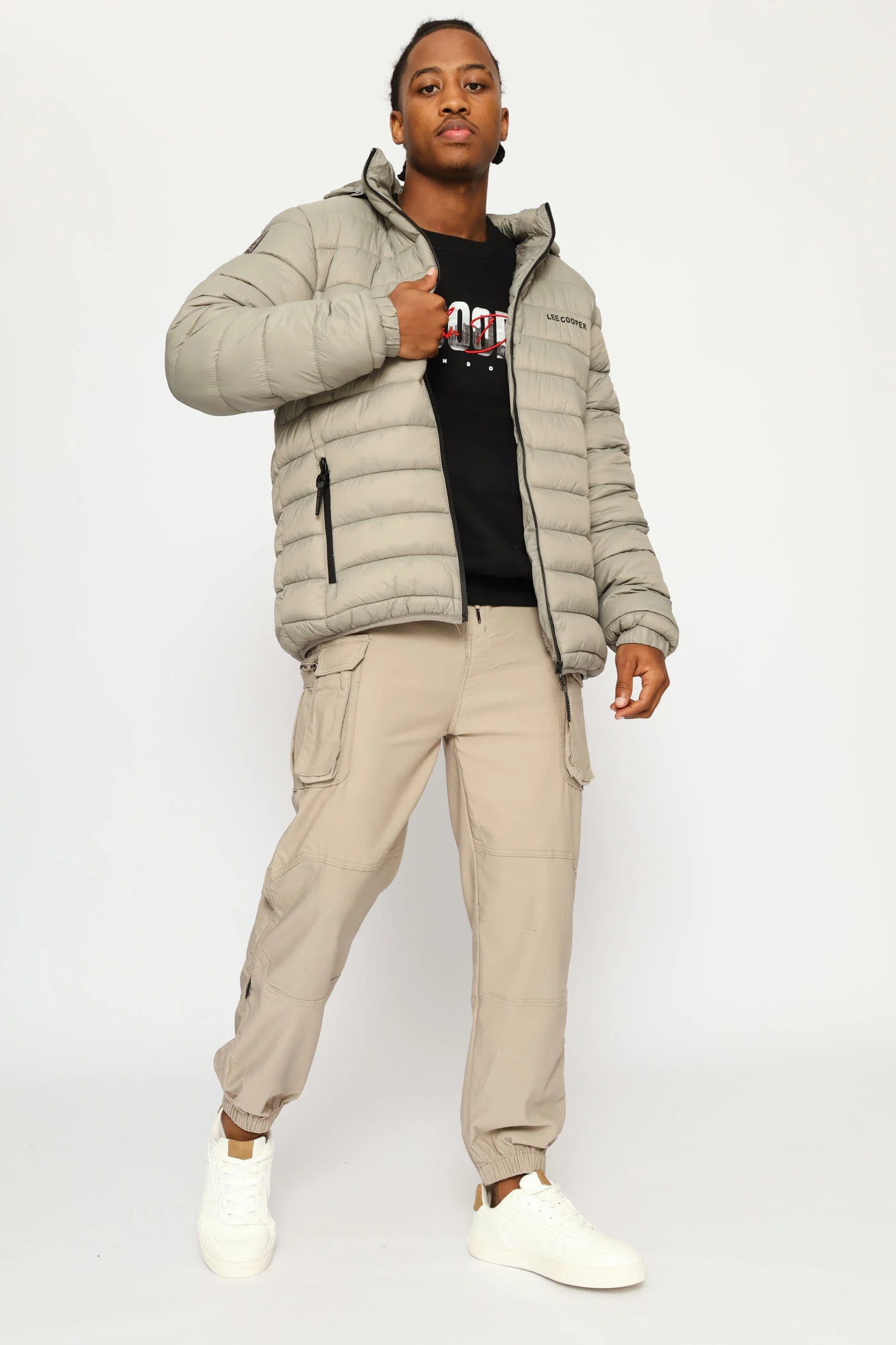 Billy Fur Lined Puffer Jacket - Grey - Image 11