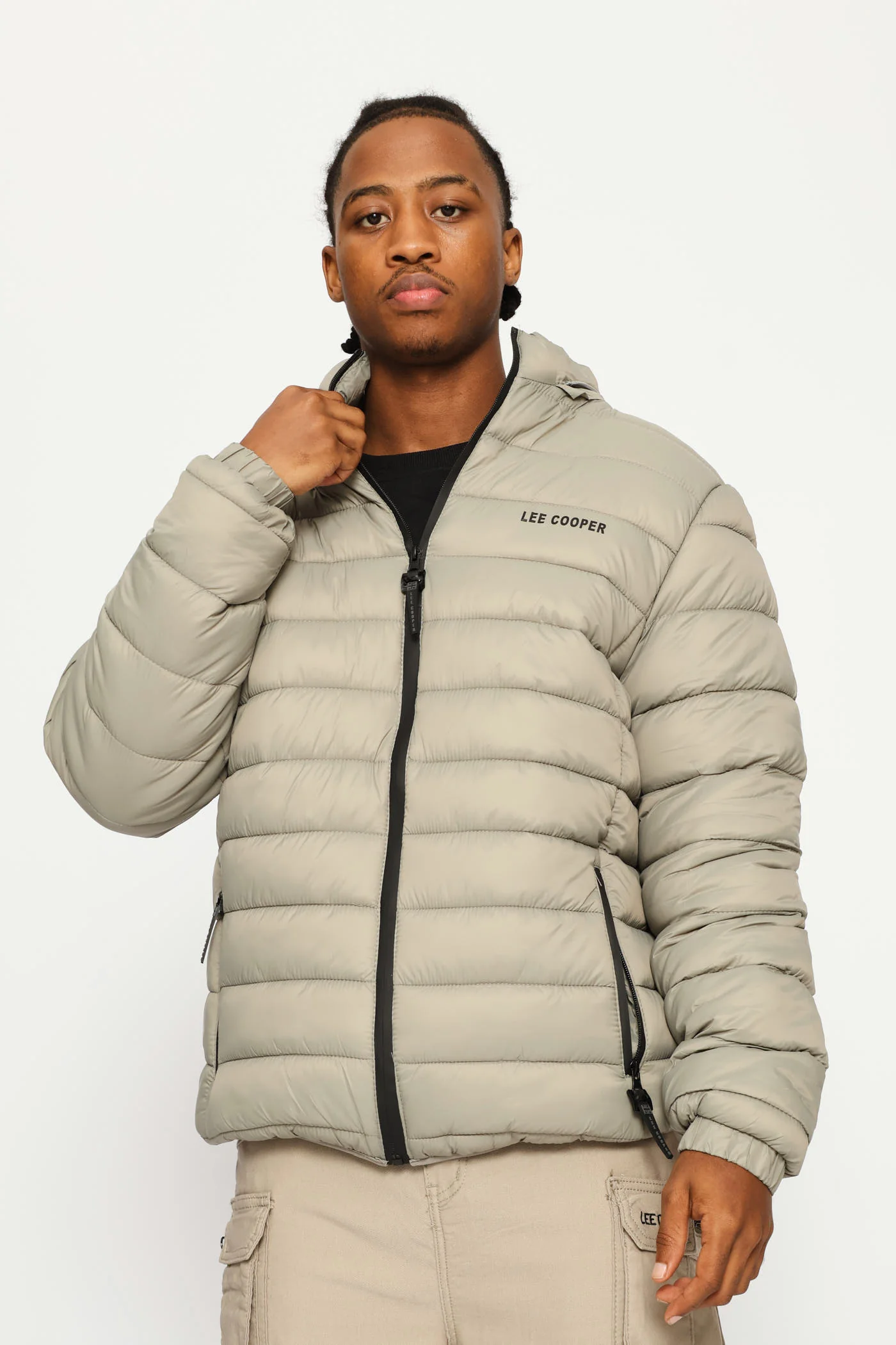 Billy Fur Lined Puffer Jacket - Grey - Image 7