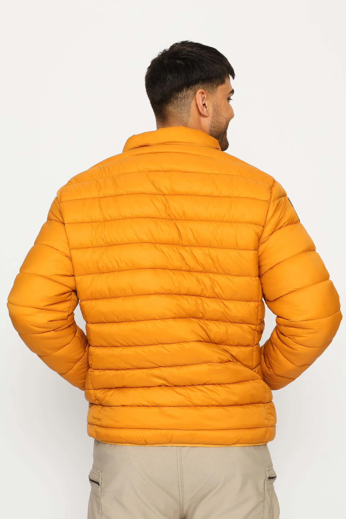 Billy Fur Lined Puffer Jacket - Mustard - Image 2