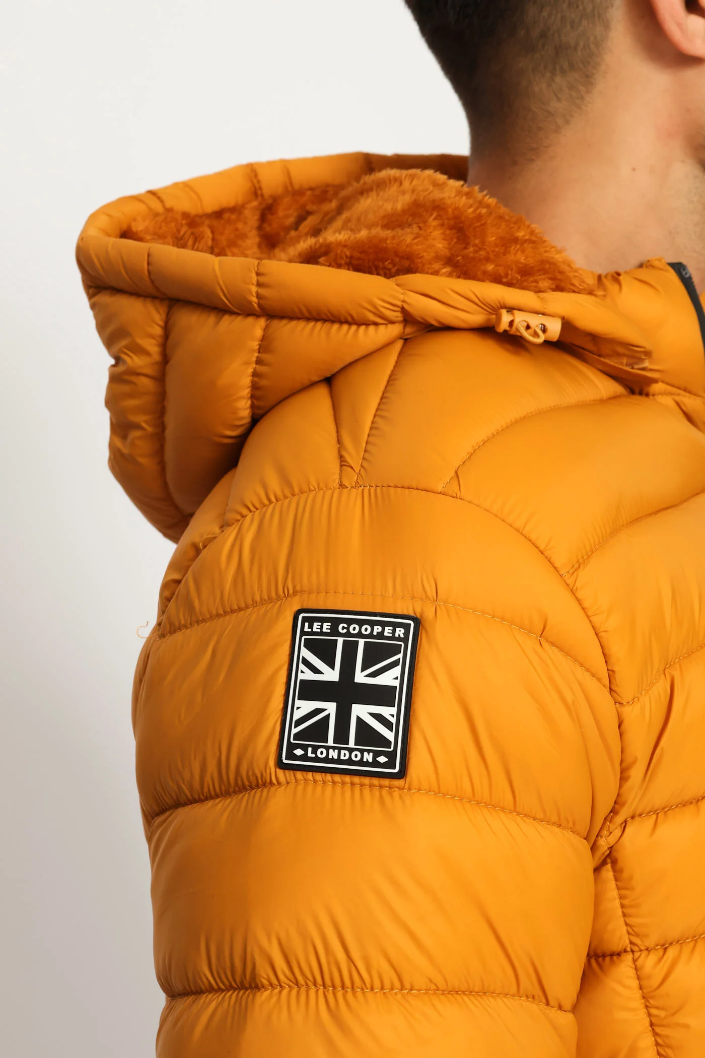 Billy Fur Lined Puffer Jacket - Mustard - Image 3