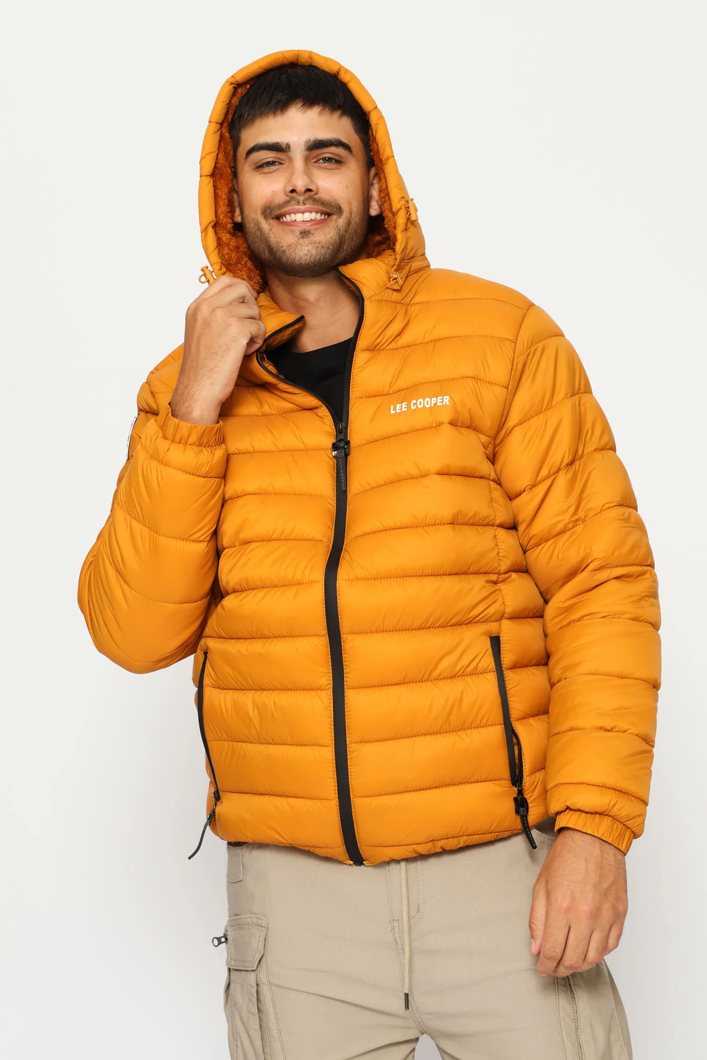 Billy Fur Lined Puffer Jacket - Mustard - Image 6
