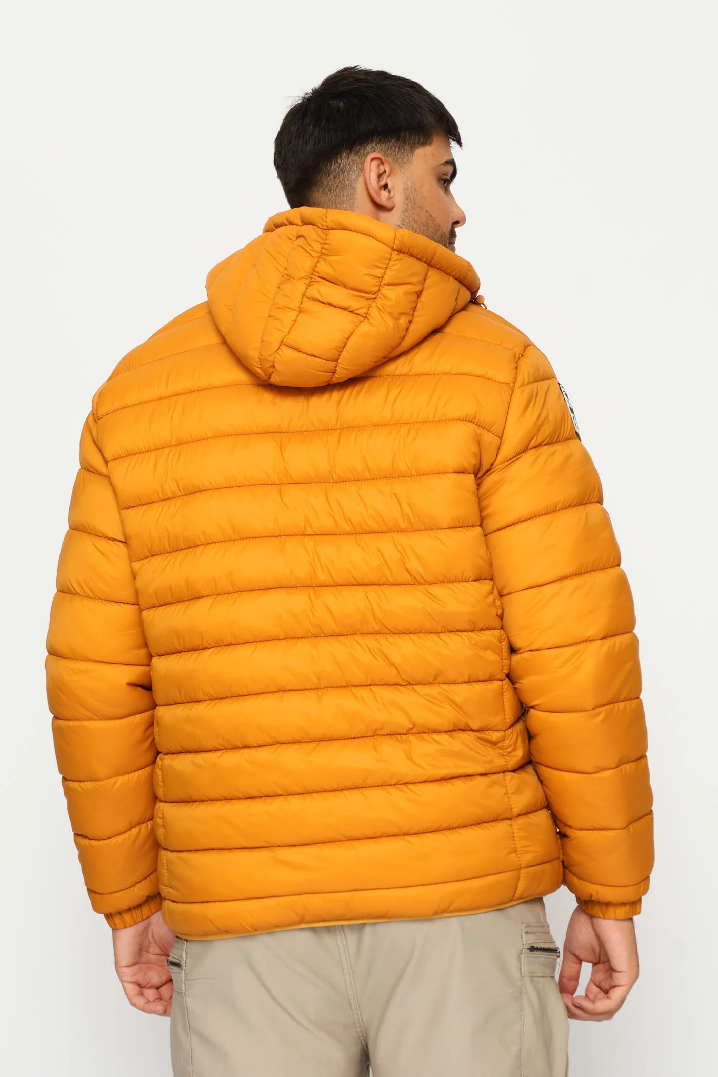 Billy Fur Lined Puffer Jacket - Mustard - Image 7