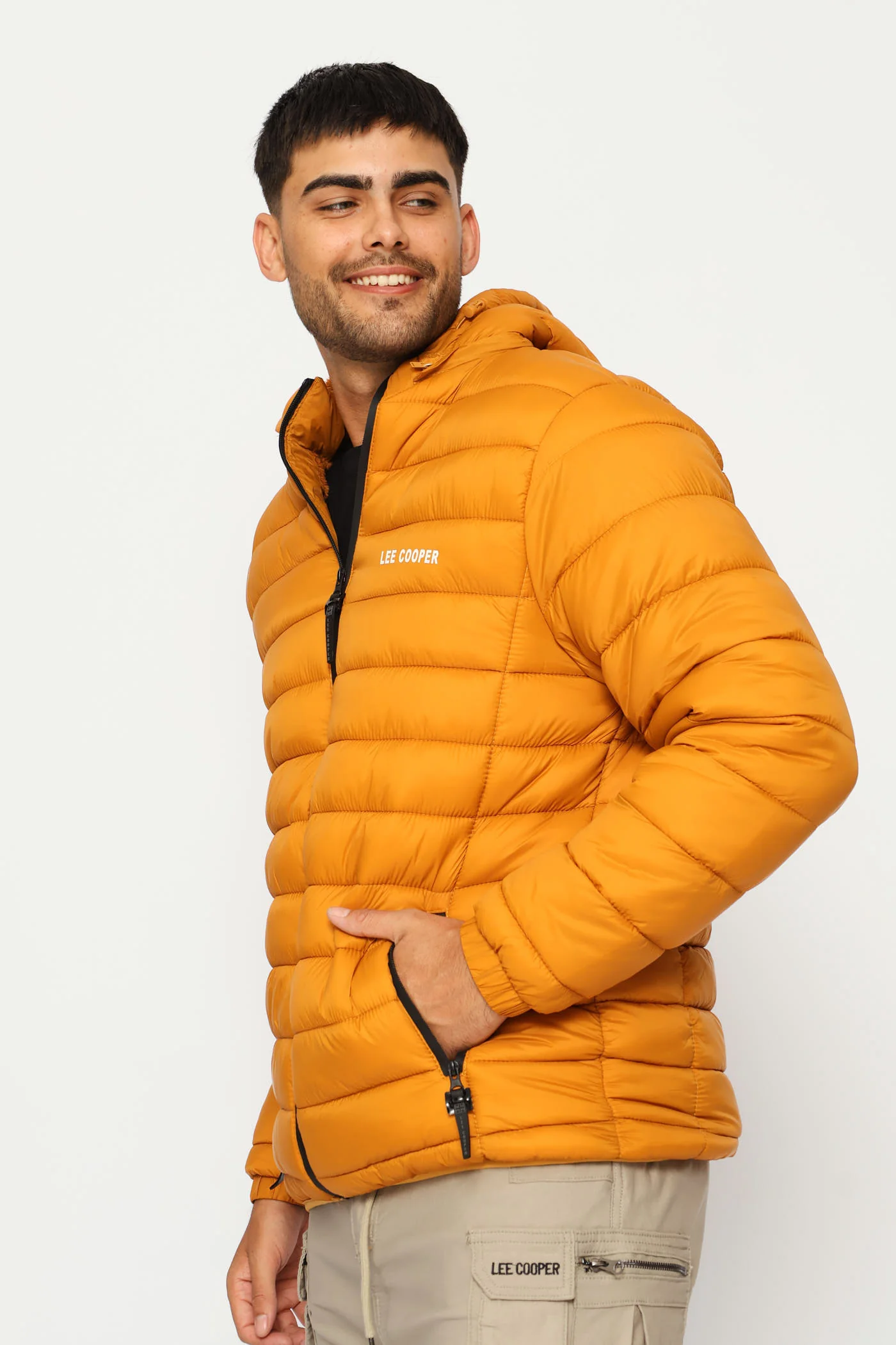 Billy Fur Lined Puffer Jacket - Mustard - Image 8