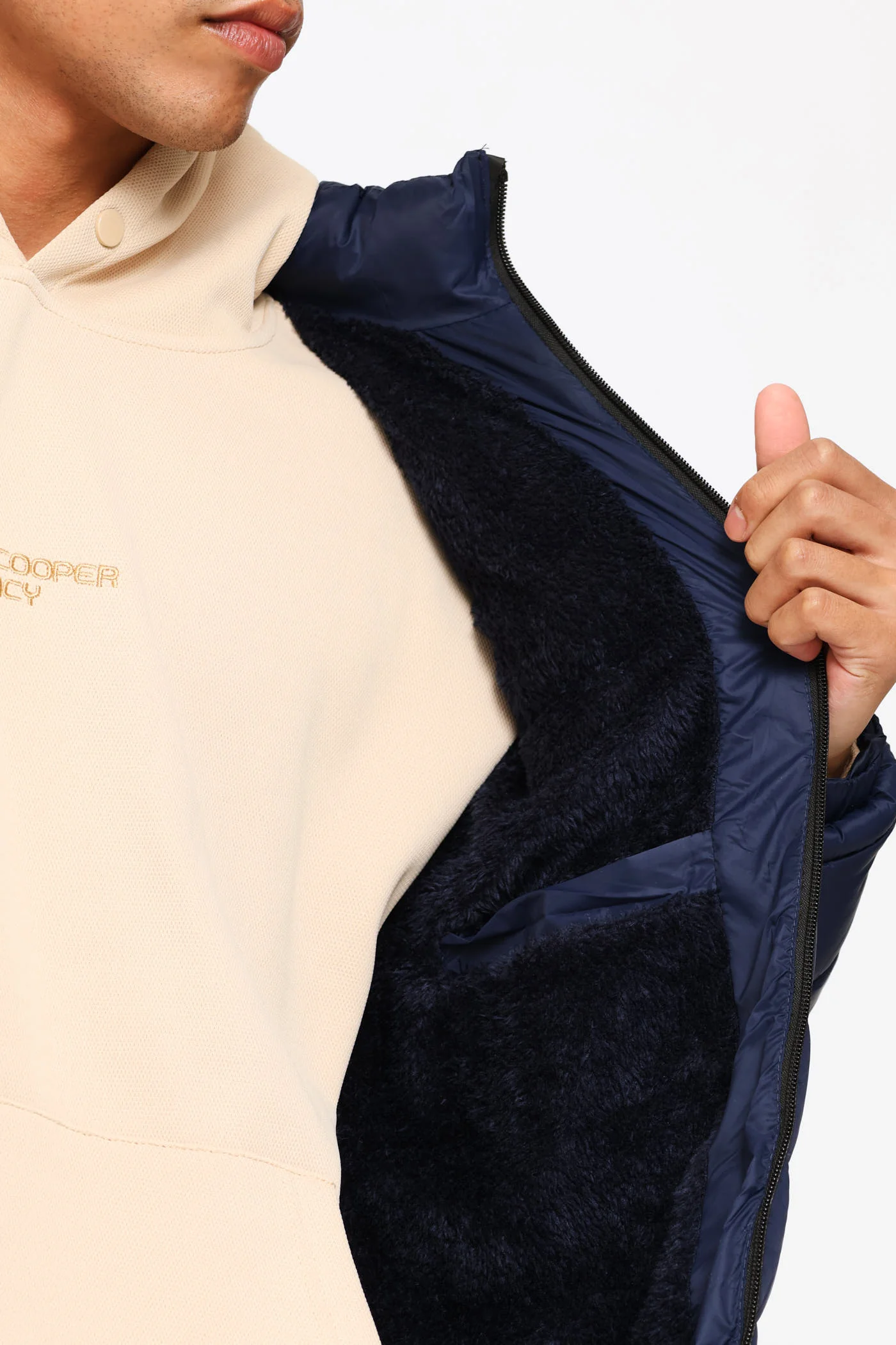 Billy Puffer Jacket - Navy - Image 2