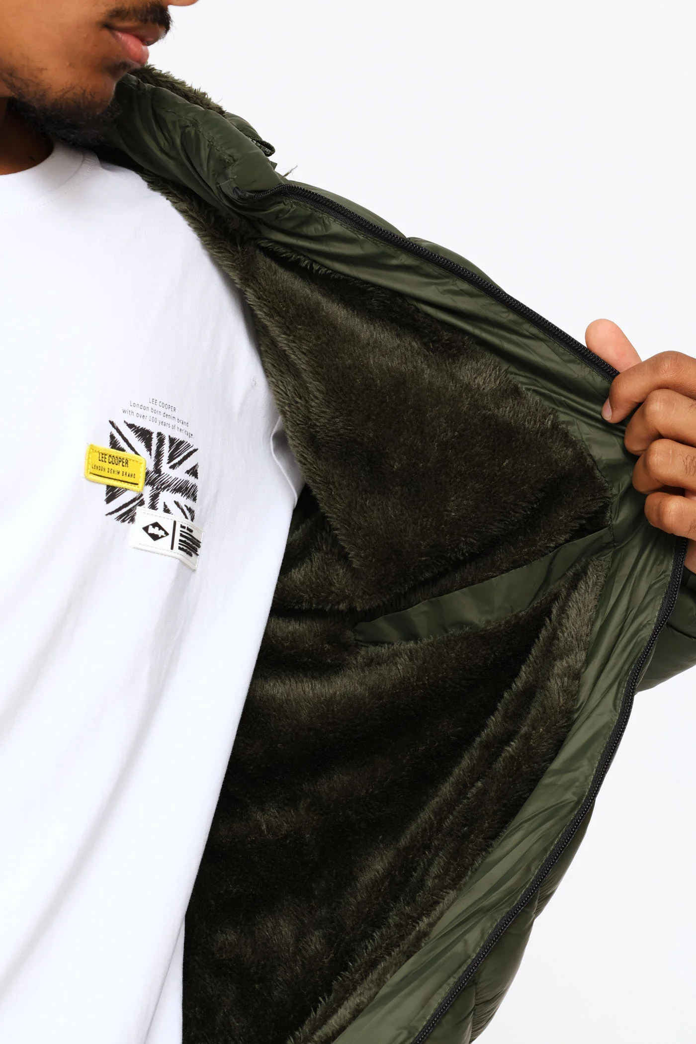 Billy Puffer Jacket - Olive - Image 2