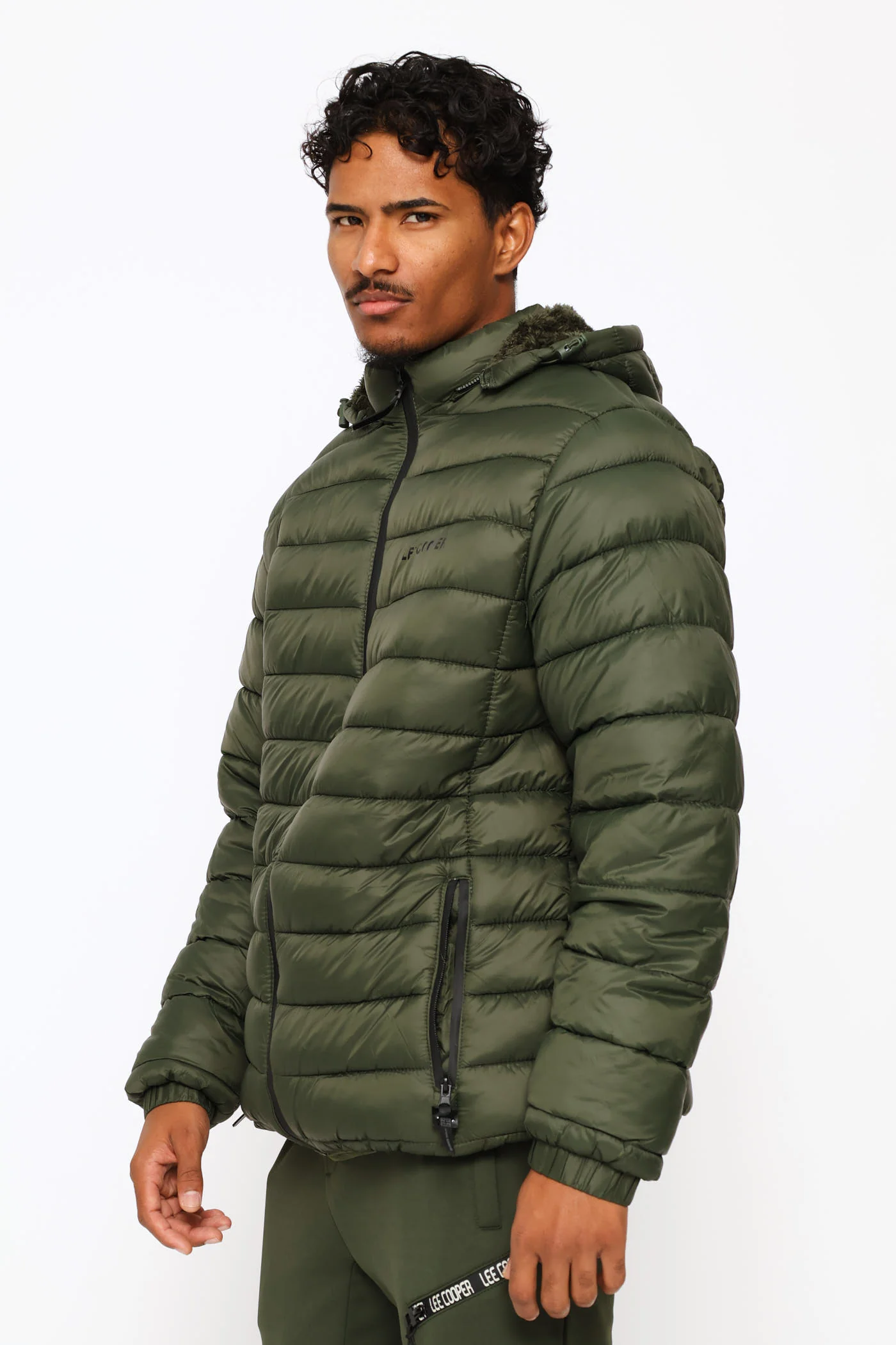 Billy Puffer Jacket - Olive - Image 3