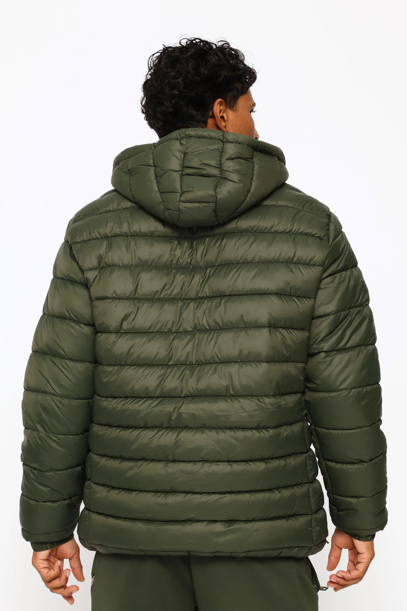 Billy Puffer Jacket - Olive - Image 4