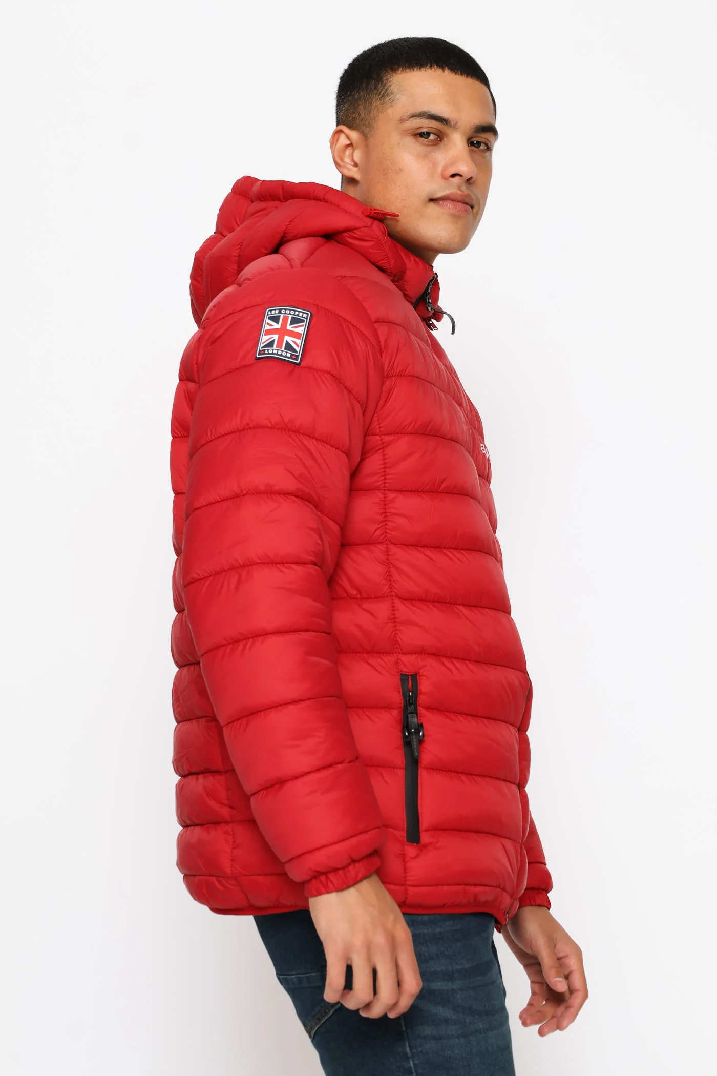 Billy Puffer Jacket - Red - Image 2