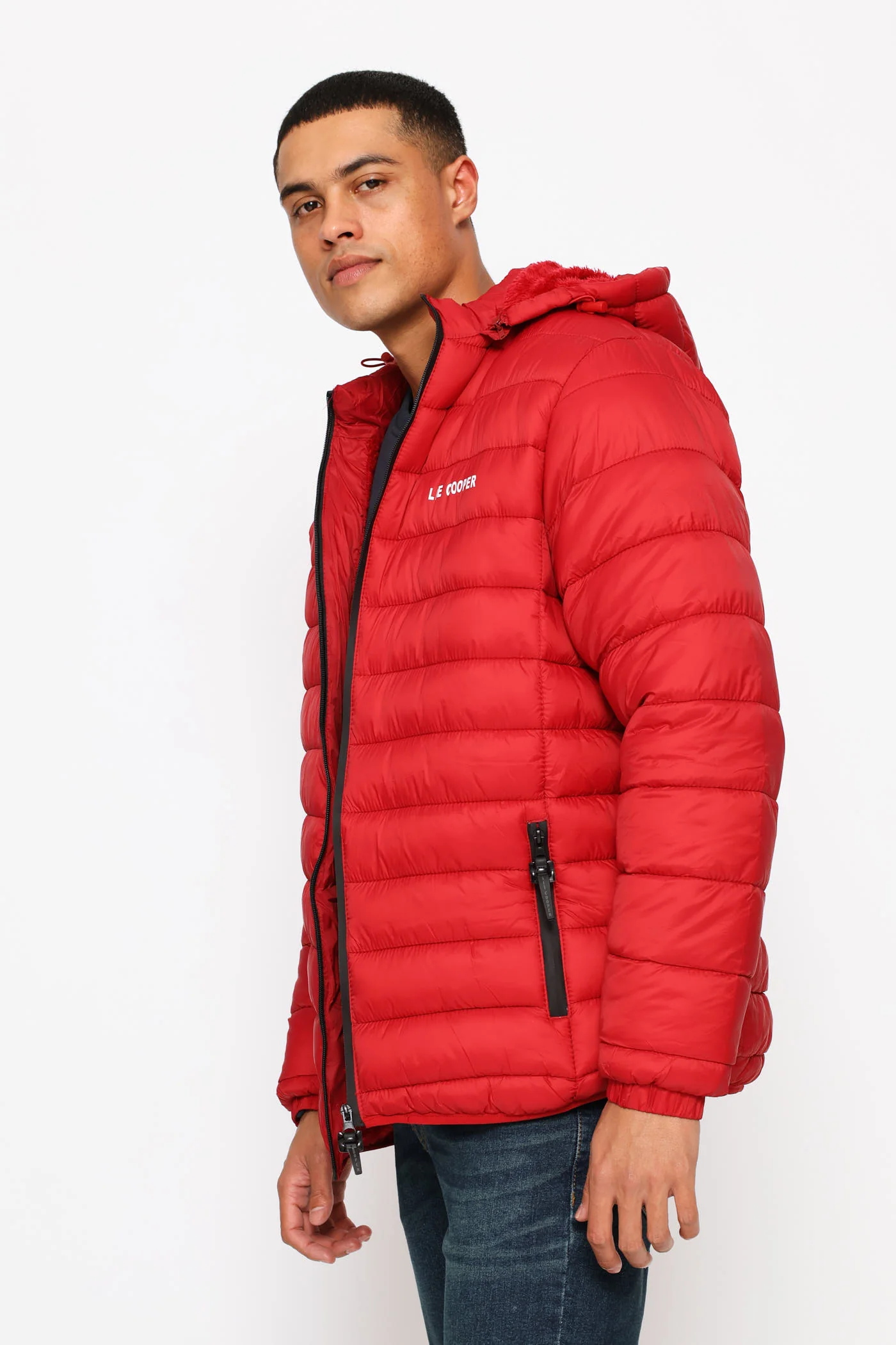 Billy Puffer Jacket - Red - Image 4