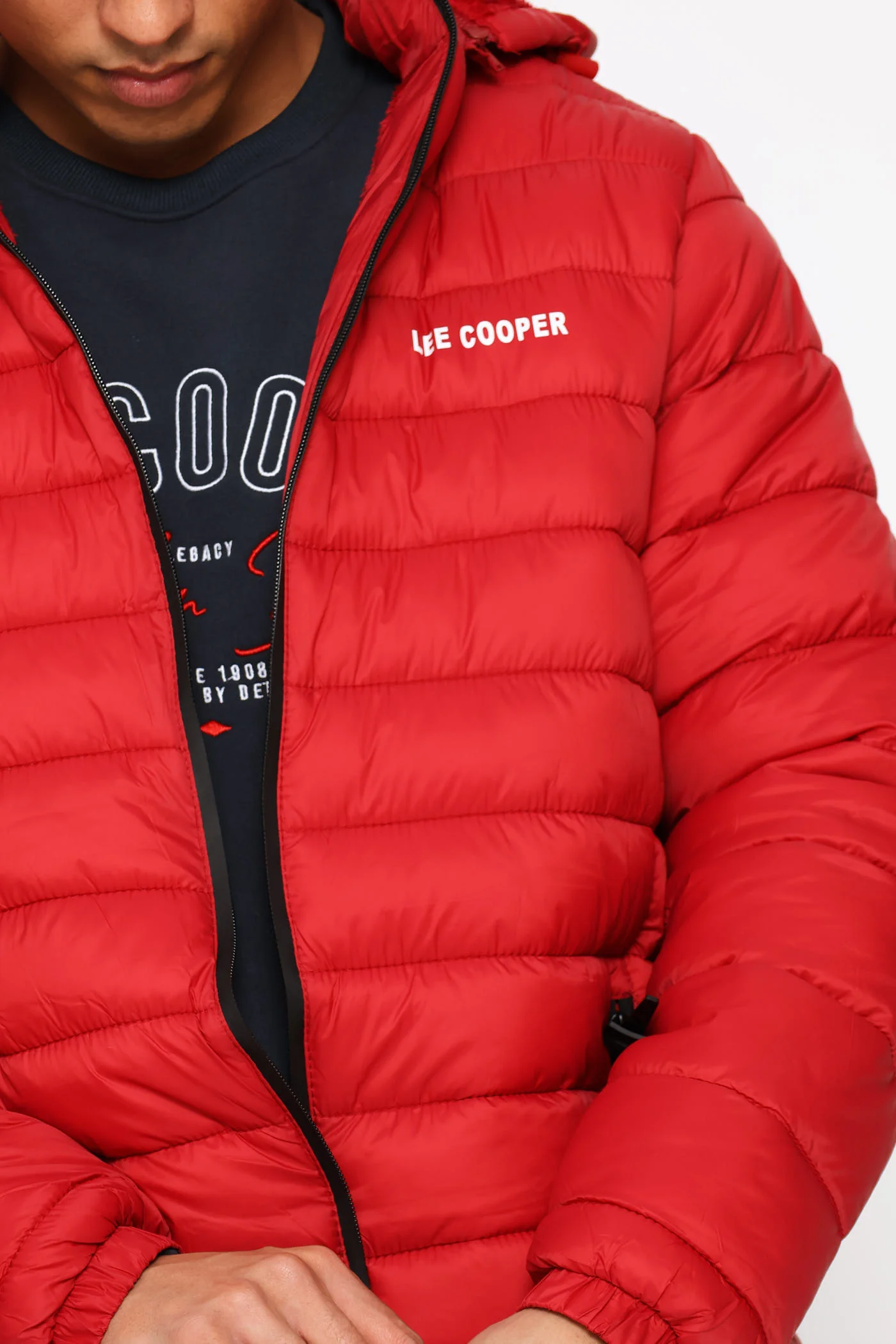 Billy Puffer Jacket - Red - Image 6