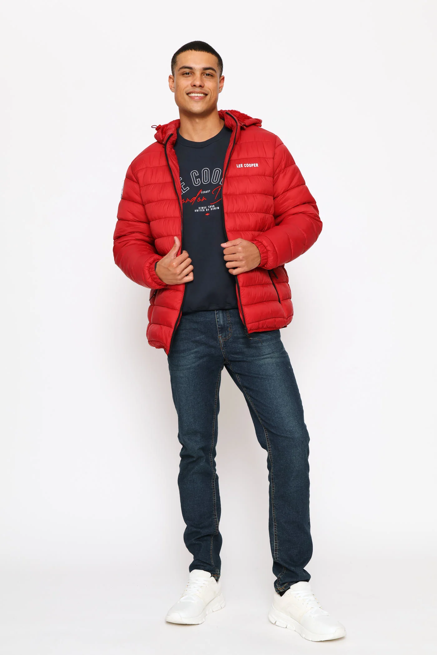 Billy Puffer Jacket - Red - Image 7