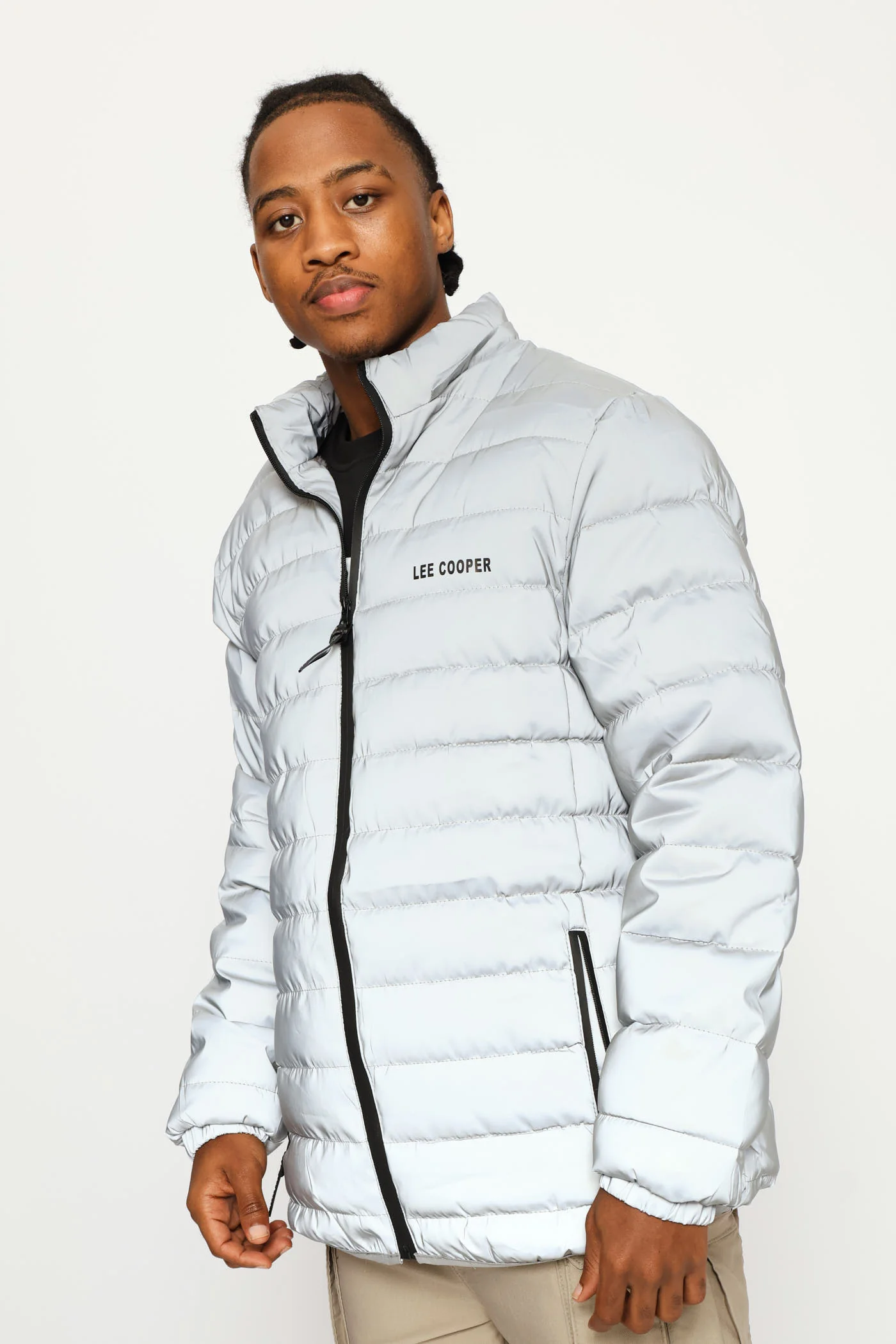 Billy Fur Lined Puffer Jacket - Silver - Image 8