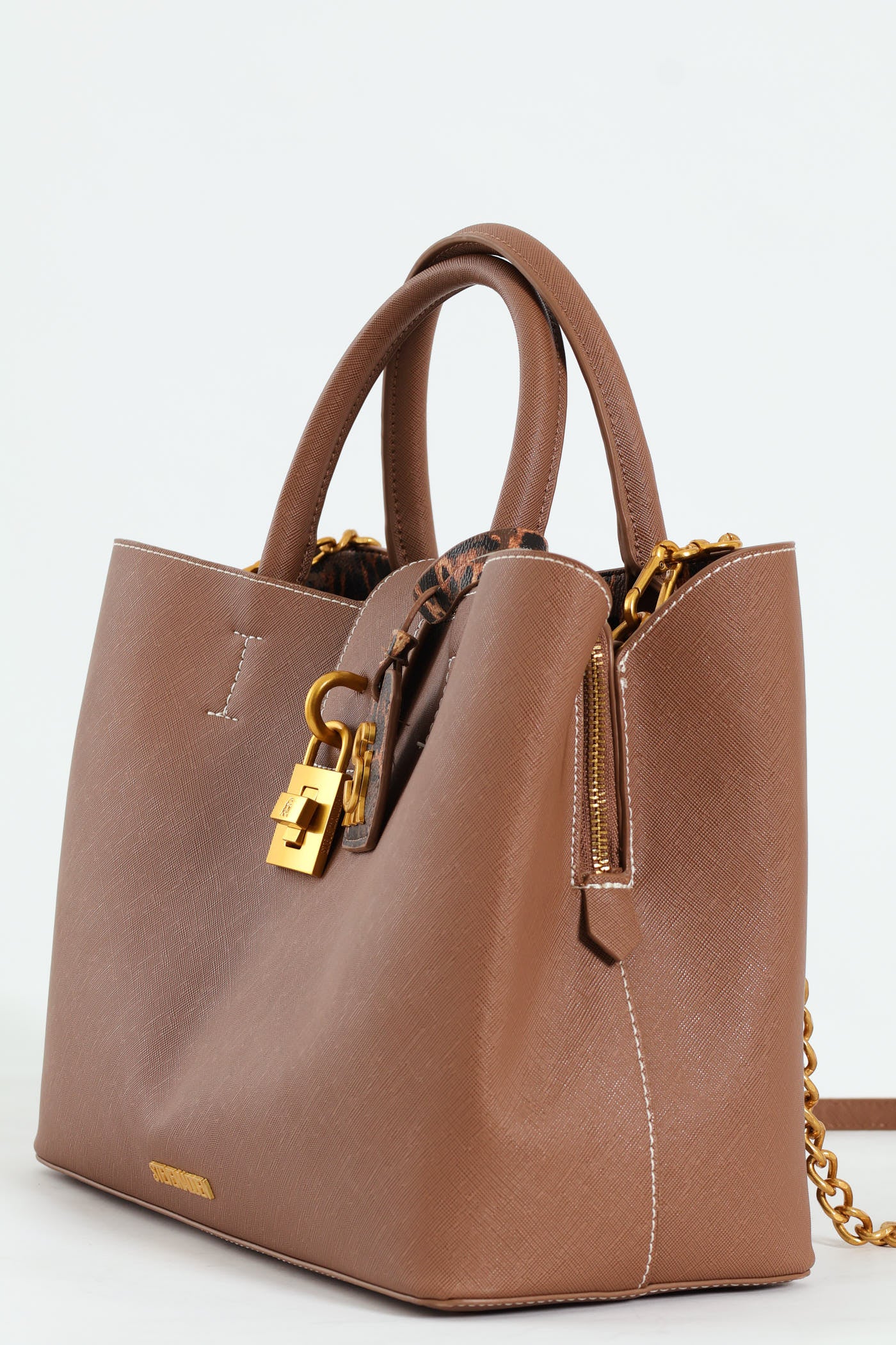 Bkess-Large Tote Bag - Chestnut - Image 3
