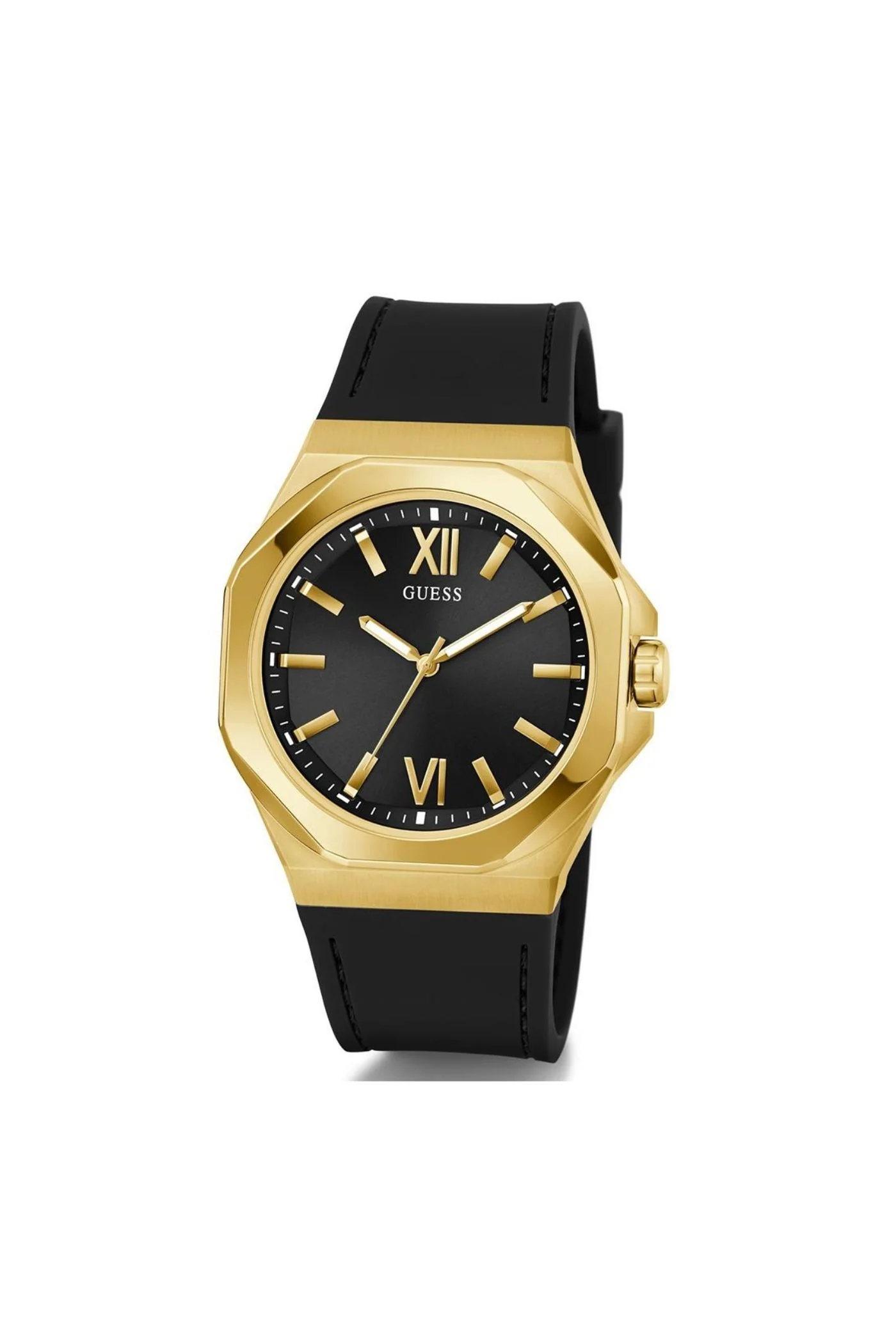 Black & Gold Tone Analogue Watch - Image 3