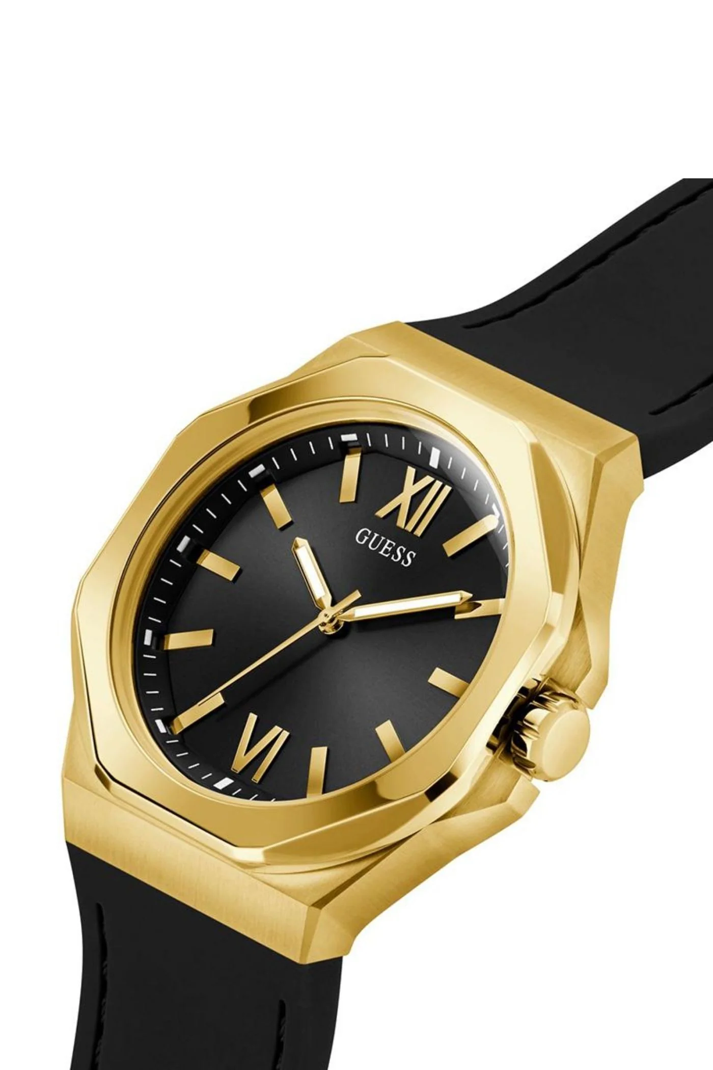 Black & Gold Tone Analogue Watch - Image 7