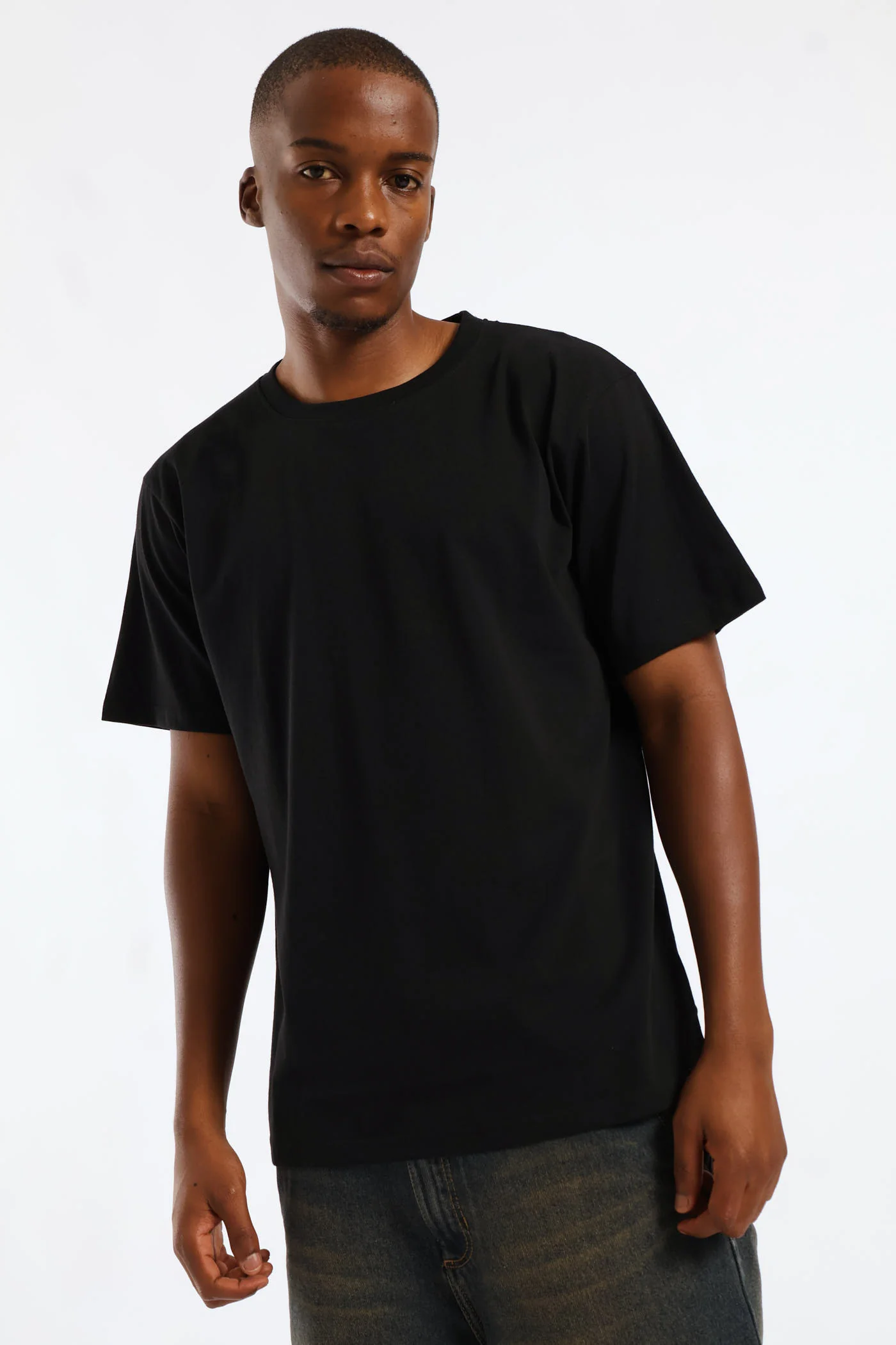 Black Basic Tee - Black - Image 2