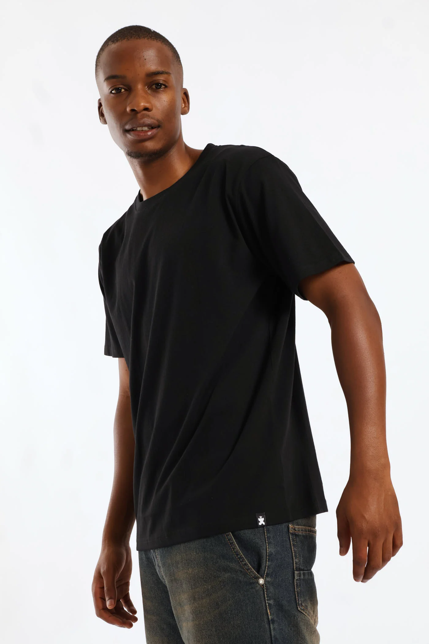 Black Basic Tee - Black - Image 3