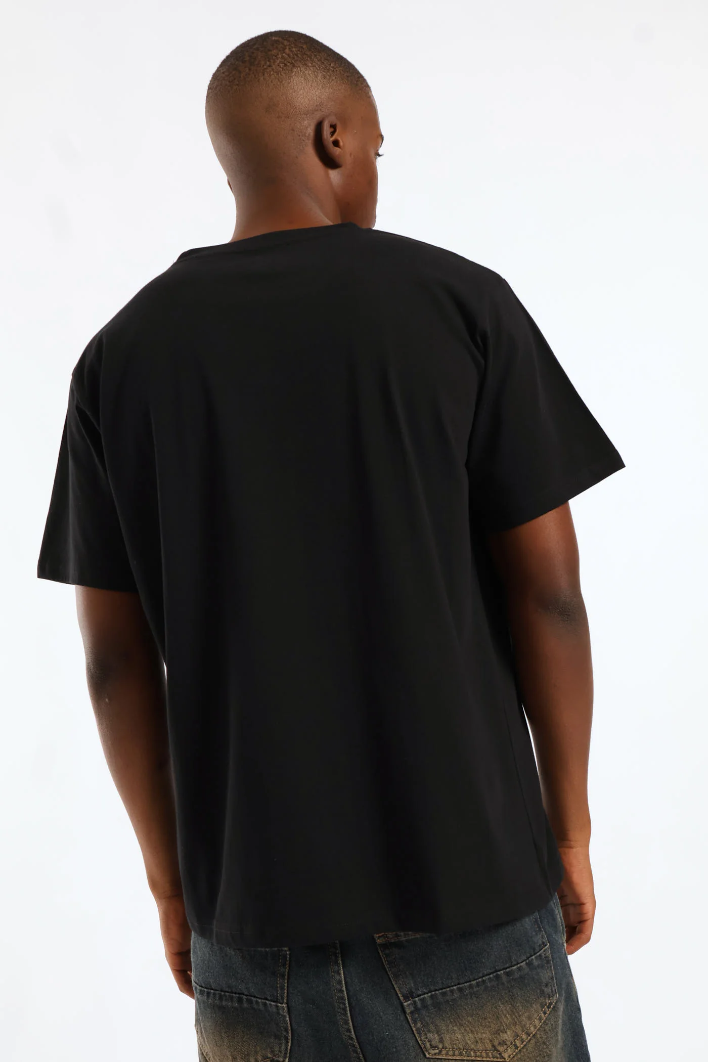 Black Basic Tee - Black - Image 4