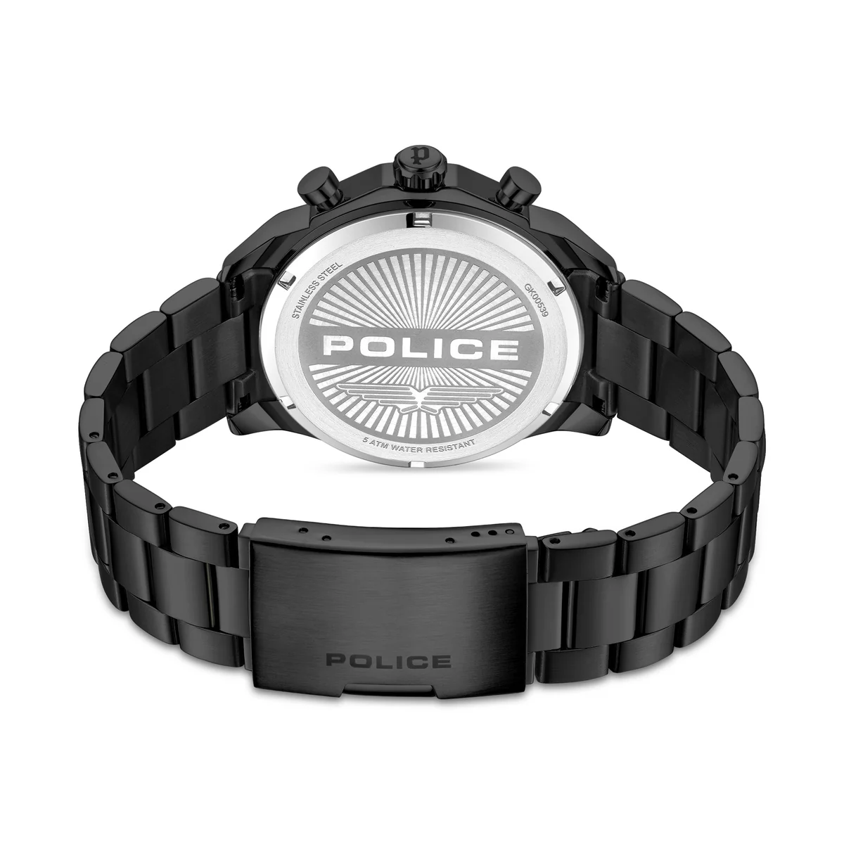 Black Case Gunmetal Gold Dial Watch With Black Strap - Black - Image 3