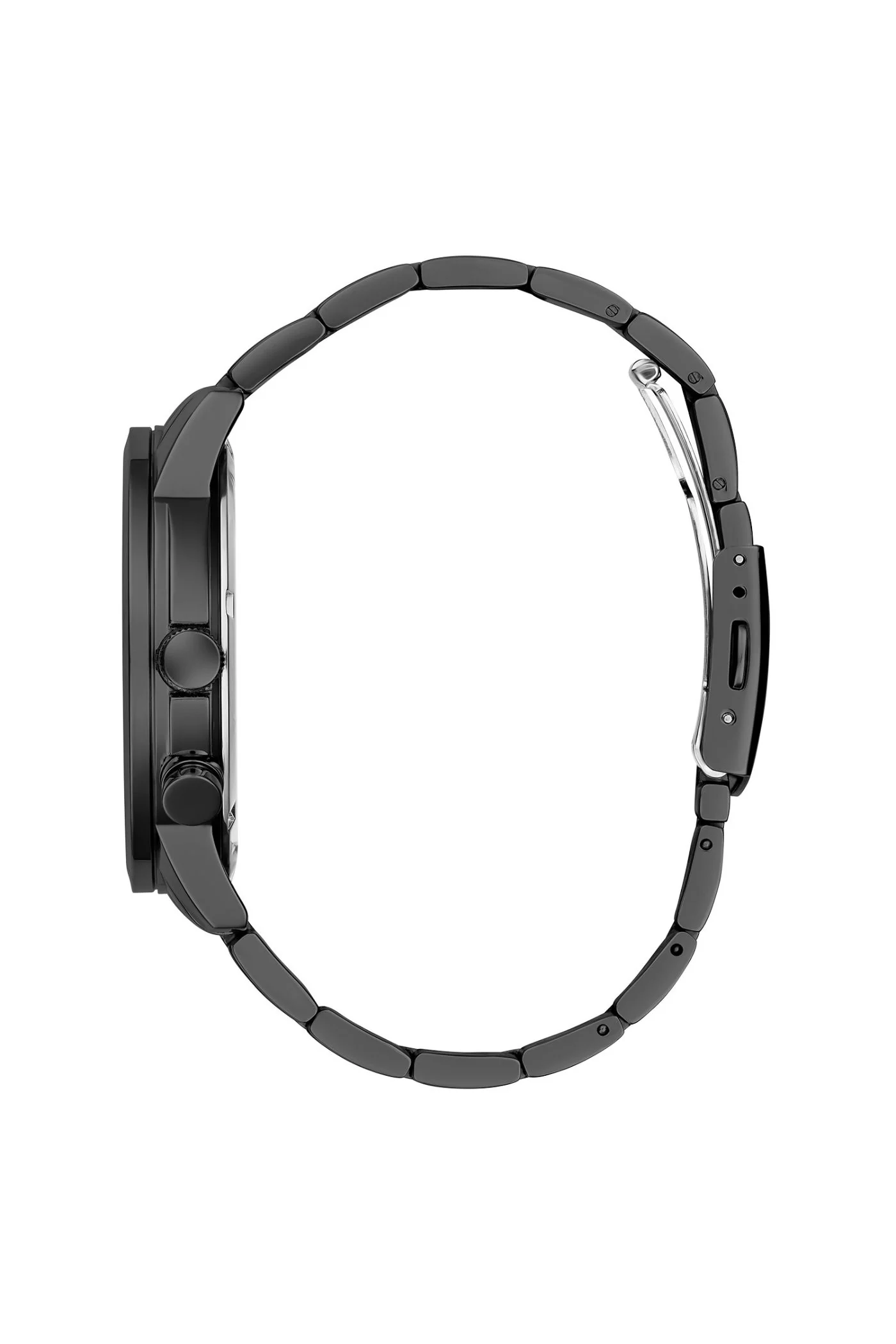Black Case Watch With Black Dial & Bracelet - Black - Image 2